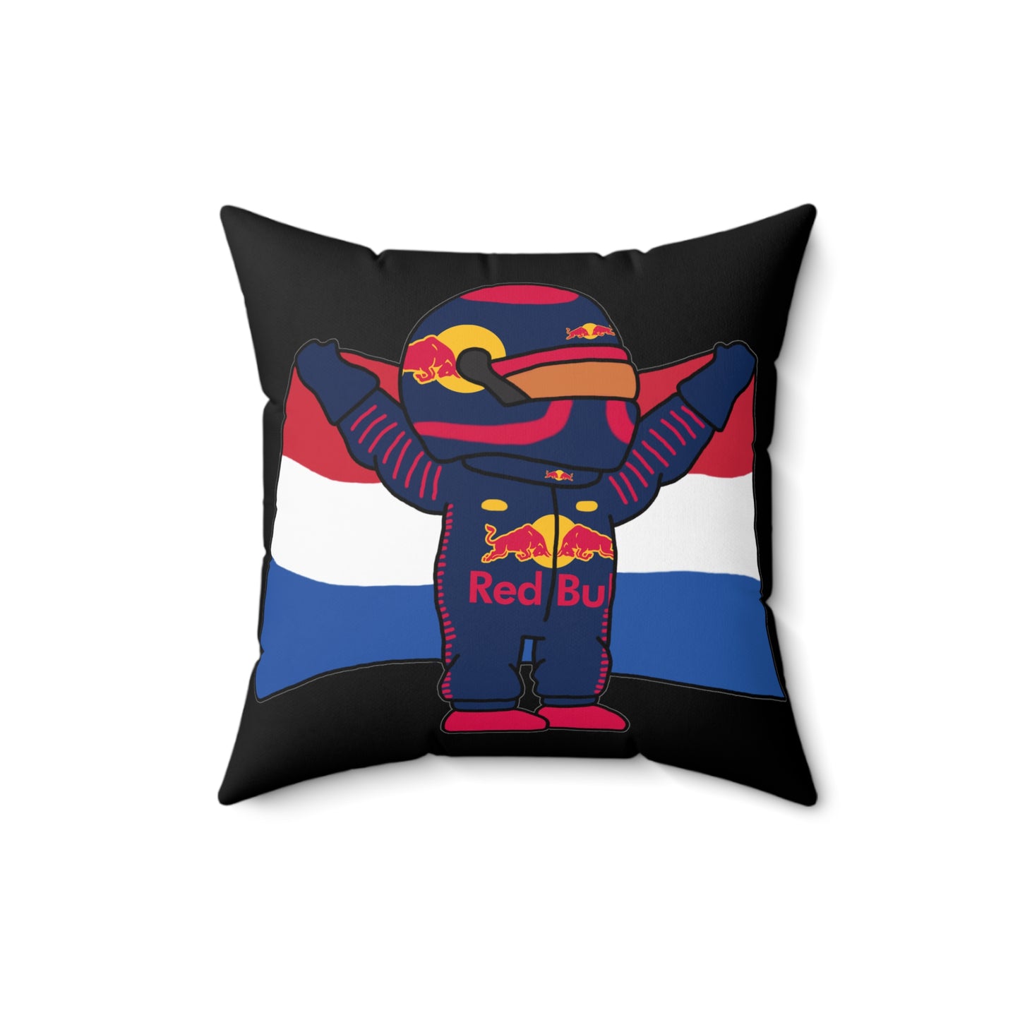 NeVerStappen Red Bull Formula 1 F1 Max Verstappen Pillow 16" × 16" Pillows F1 Max Verstappen Red Bull Printify