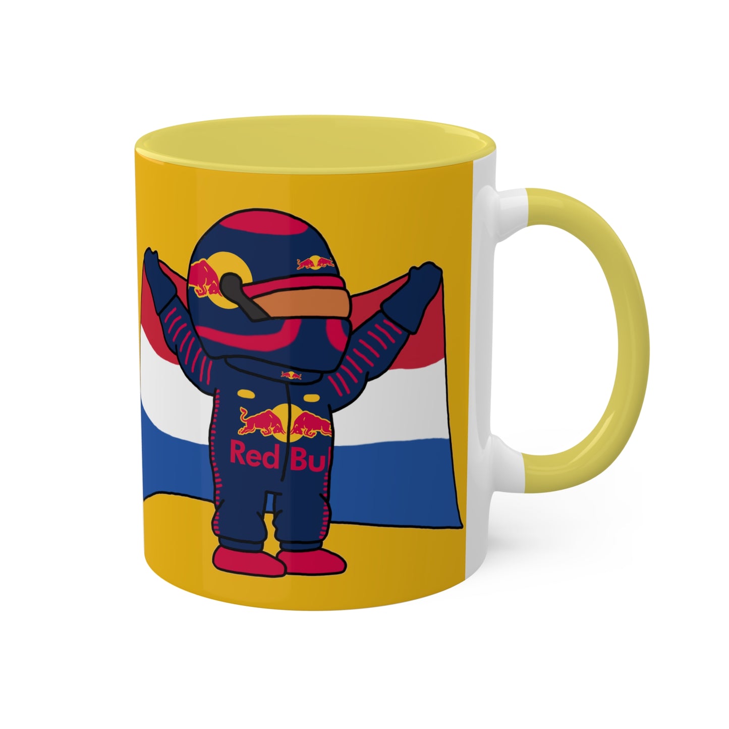 NeVerStappen Red Bull Formula 1 F1 Max Vertsappen Colorful Mugs, 11oz Mugs Printify