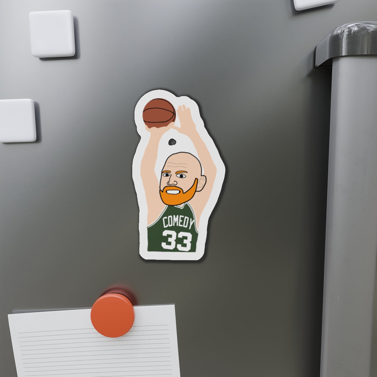 Bill Burrd Boston Celtics Larry Bird Bill Burr Magnet Magnets Basketball Bill Burr Boston Celtics Monday Morning Podcast NBA Podcasts Stand-up Comedy Printify