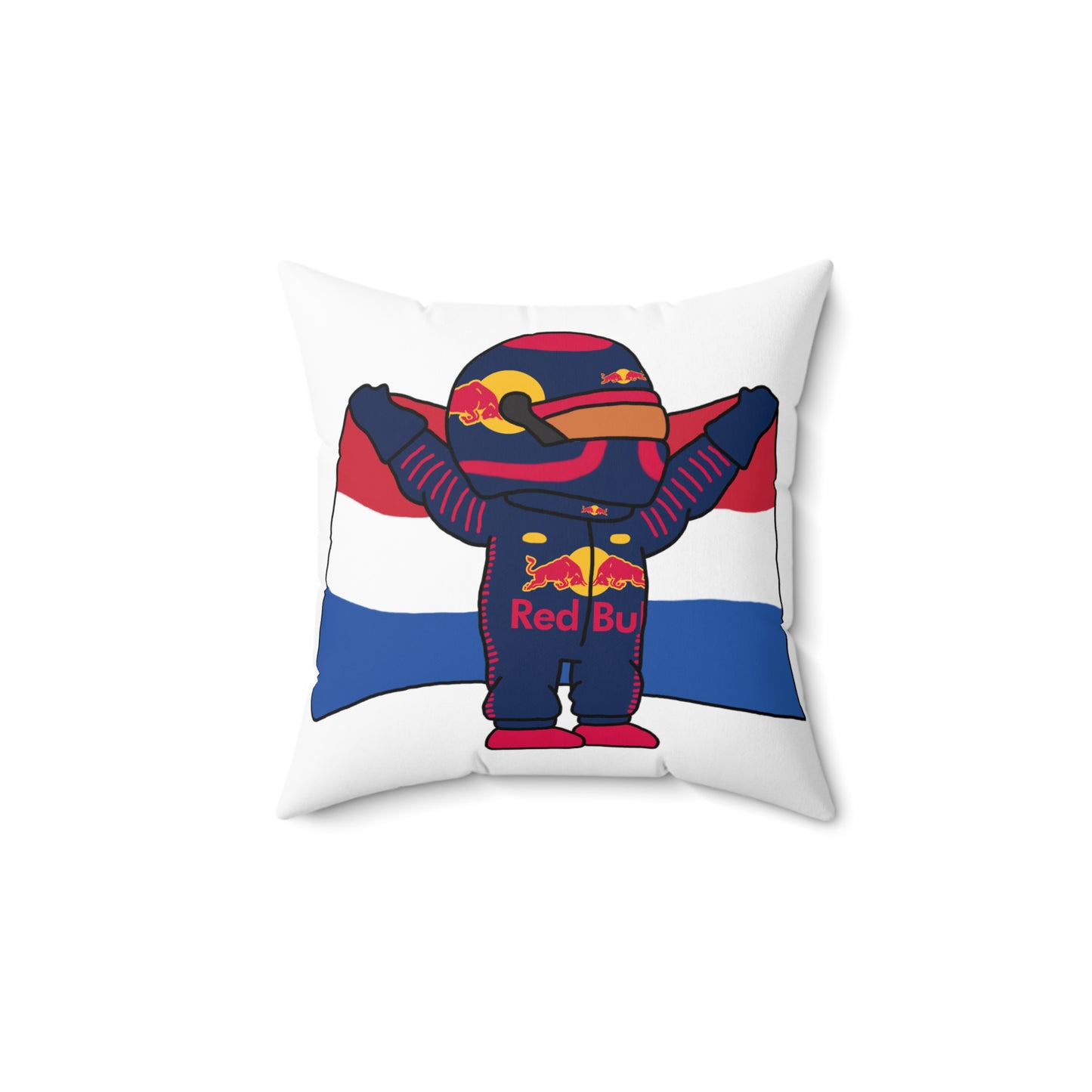 NeVerStappen Red Bull Formula 1 F1 Max Verstappen Pillow 14" × 14" Pillows F1 Max Verstappen Red Bull Printify