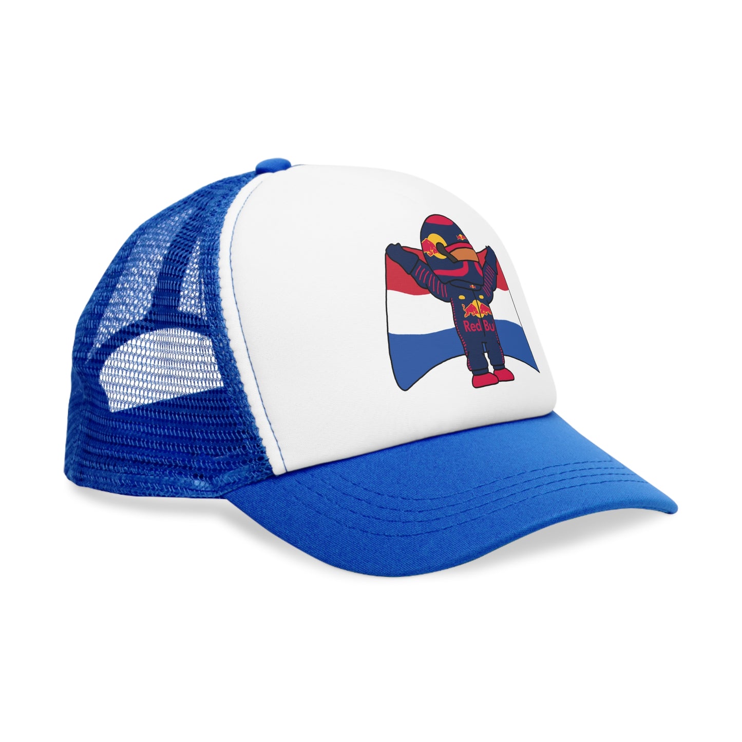 NeVerStappen Red Bull Formula 1 F1 Max Verstappen Mesh Cap Hats F1 Max Verstappen Red Bull Printify