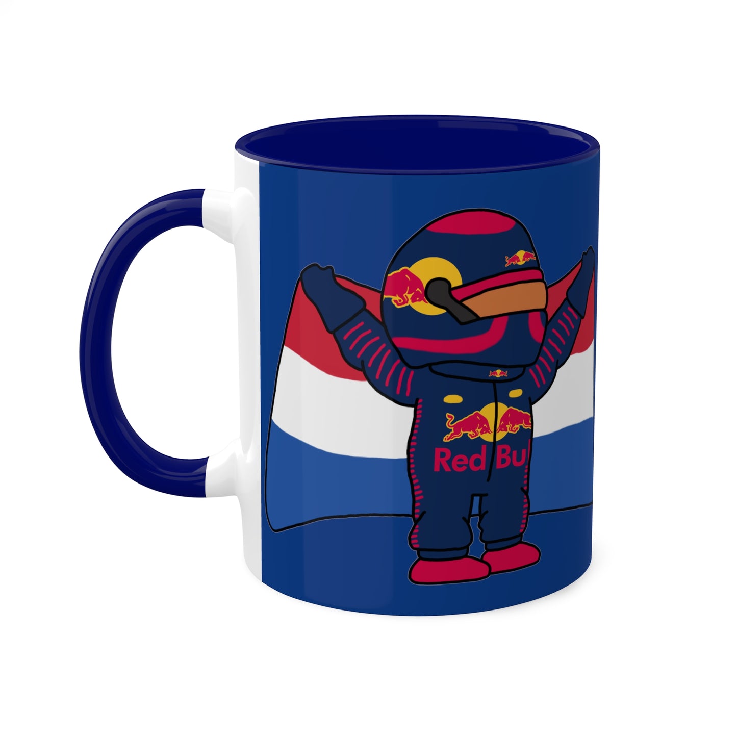 NeVerStappen Red Bull Formula 1 F1 Max Vertsappen Colorful Mugs, 11oz Mugs Printify