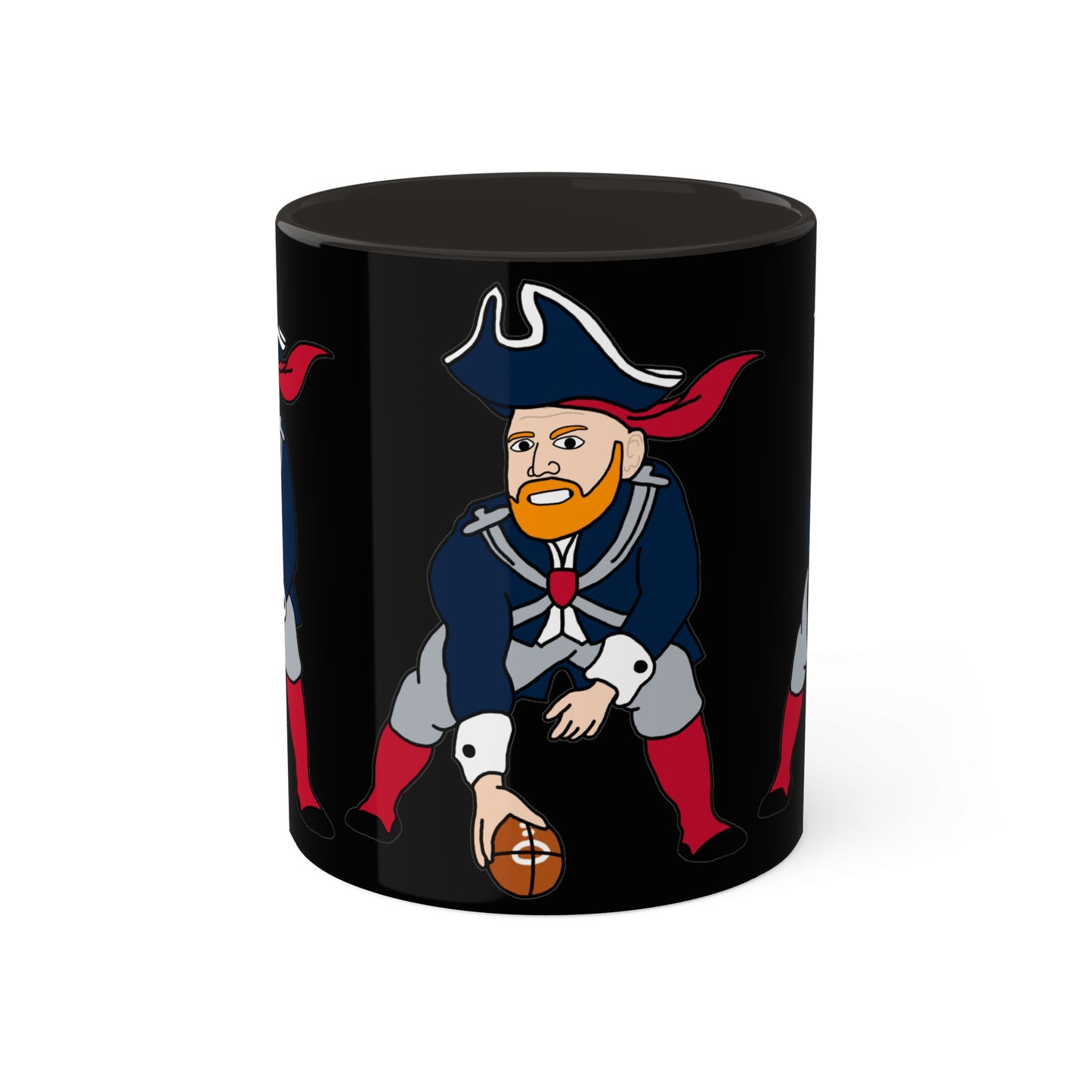 Bill Burrdy New England Patriots NFL Tom Brady Bill Burr Colorful Mug, 11oz Mugs American Football Bill Burr Monday Morning Podcast New England Patriots NFL Podcasts Stand-up Comedy Printify