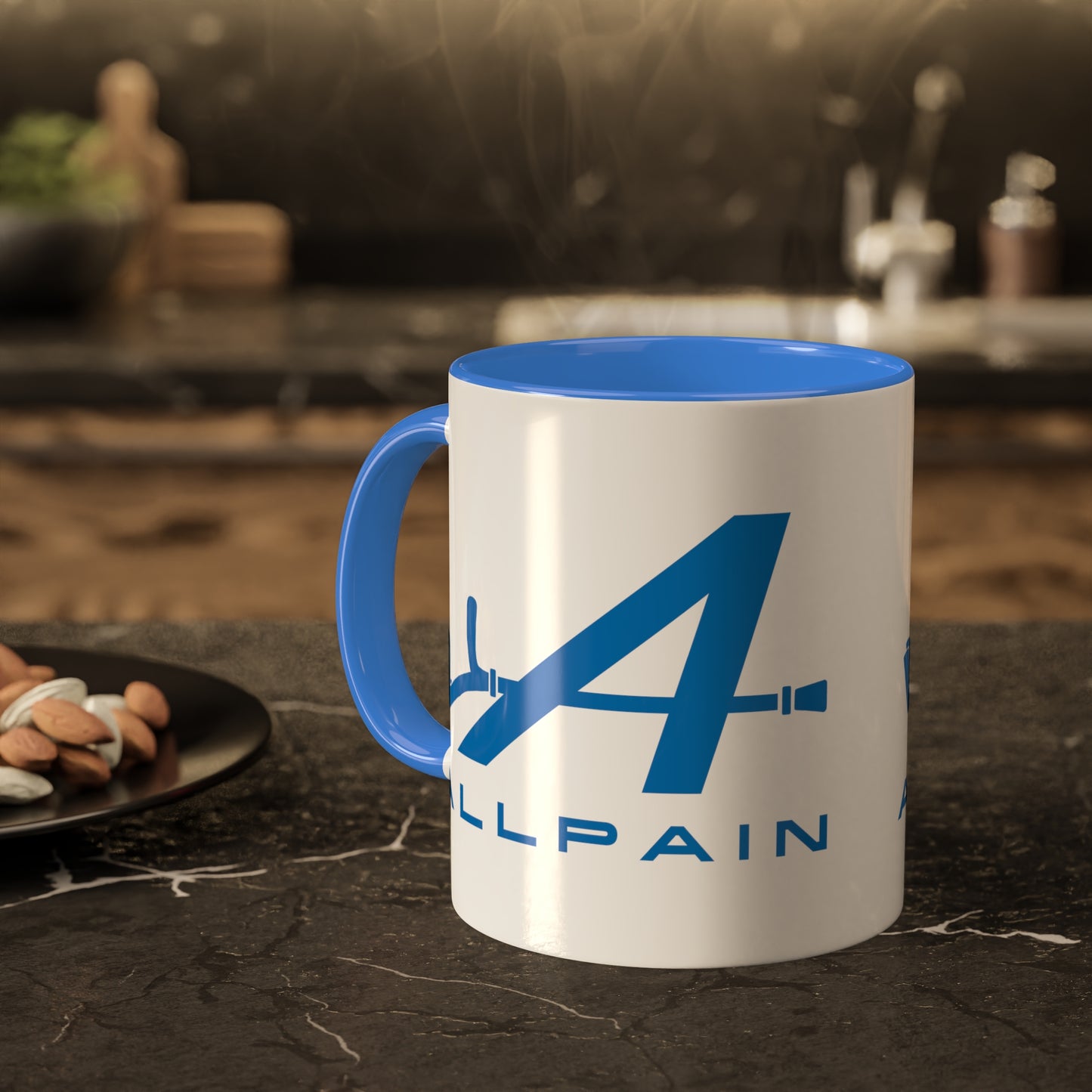 Allpain Alpine F1 Formula 1 Pierre Gasly Esteban Ocon Colorful Mug, 11oz 11oz Cambridge Blue Mugs Alpine F1 Printify