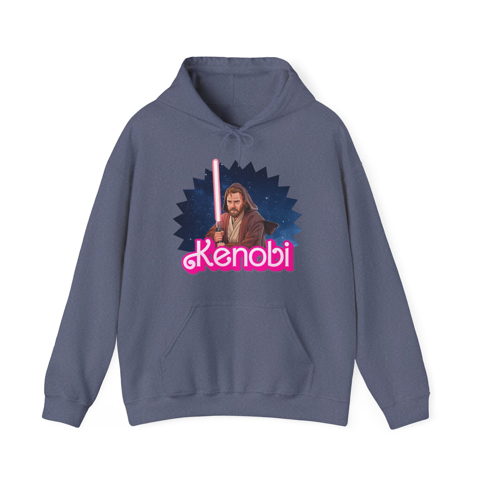 Obi-Wan Kenobi Ken Barbie Movie Star Wars Unisex Heavy Blend Hooded Sweatshirt Hoodies Barbie Ken Movies Star Wars Printify