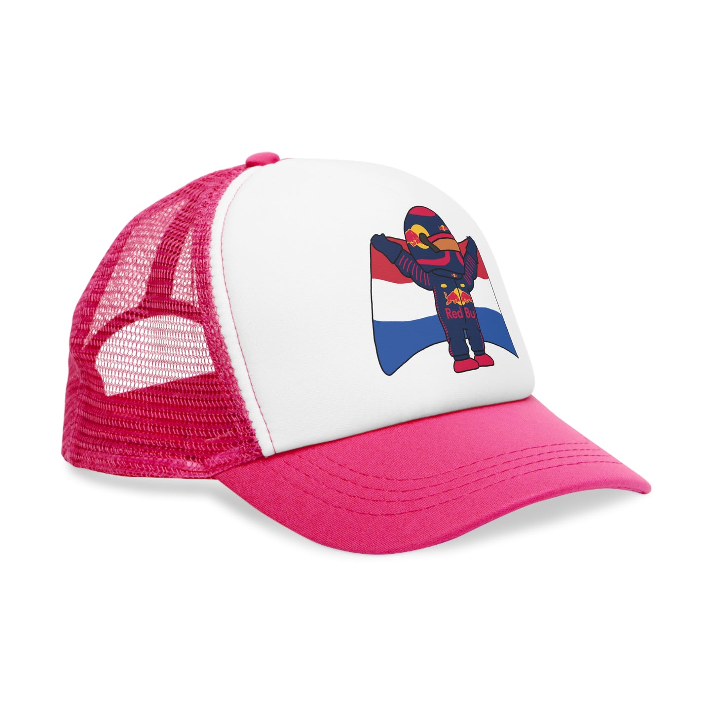 NeVerStappen Red Bull Formula 1 F1 Max Verstappen Mesh Cap Hats F1 Max Verstappen Red Bull Printify