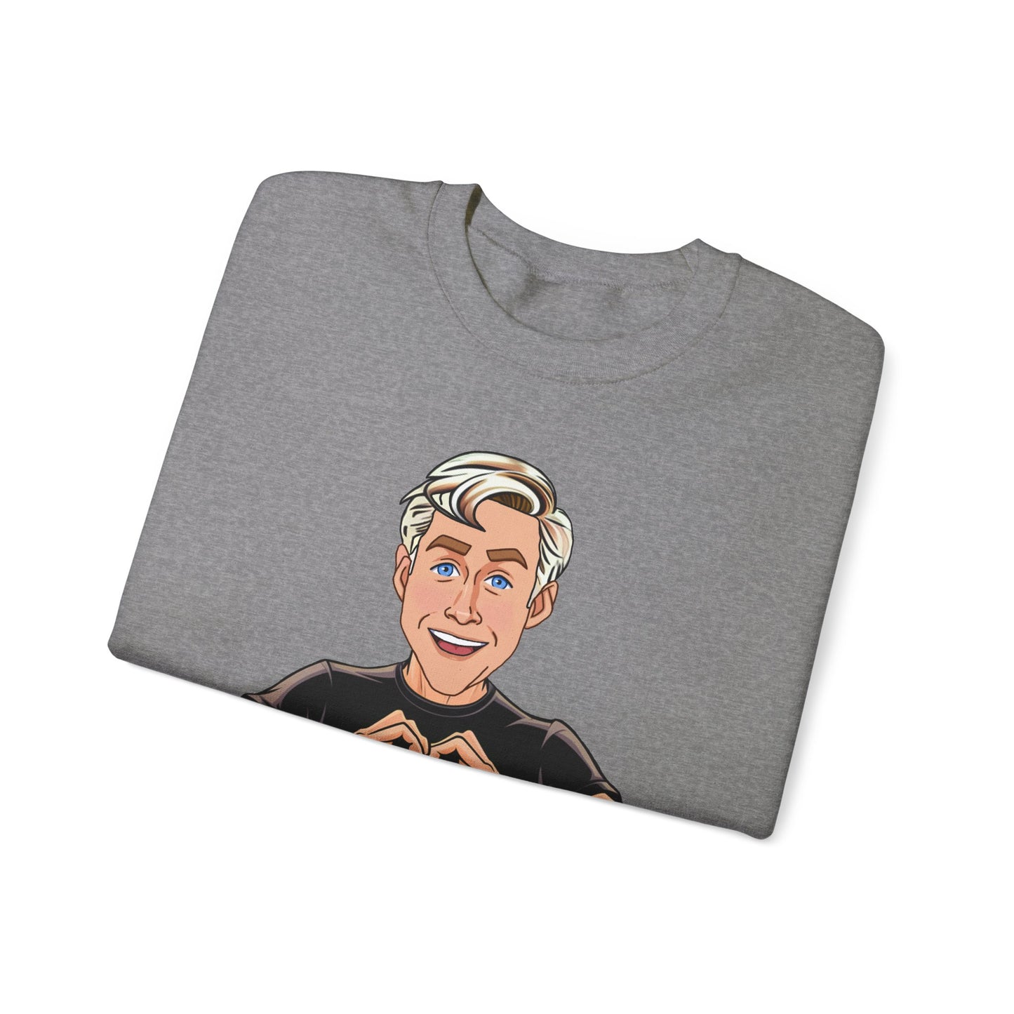 I am Kenough Ryan Gosling Ken Barbie Movie Unisex Heavy Blend Crewneck Sweatshirt Sweatshirts Barbie Celebrities Ken Movies Ryan Gosling Printify