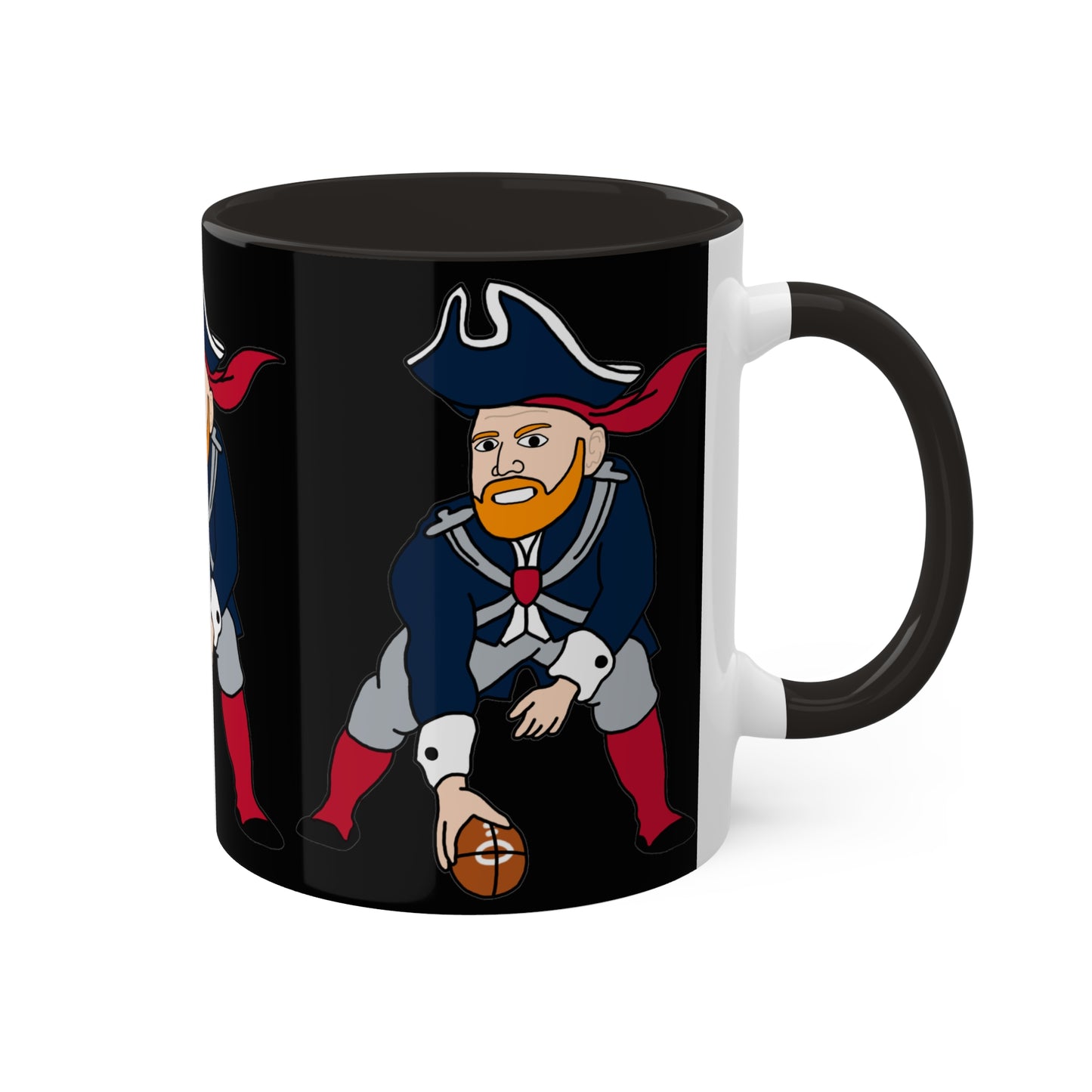 Bill Burrdy New England Patriots NFL Tom Brady Bill Burr Colorful Mug, 11oz Mugs American Football Bill Burr Monday Morning Podcast New England Patriots NFL Podcasts Stand-up Comedy Printify
