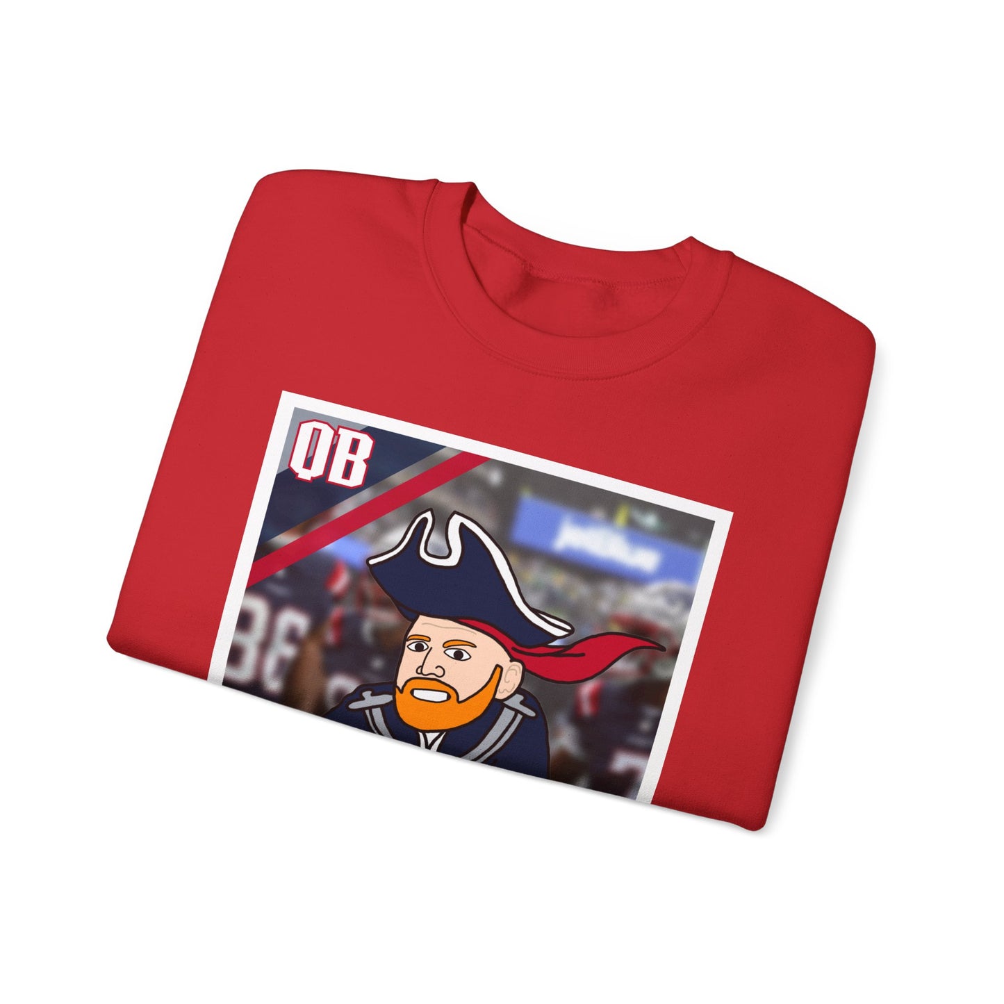 Bill Burrdy New England Patriots Tom Brady Bill Burr Unisex Heavy Blend Crewneck Sweatshirt Sweatshirts American Football Bill Burr Monday Morning Podcast New England Patriots NFL Podcasts Stand-up Comedy Printify