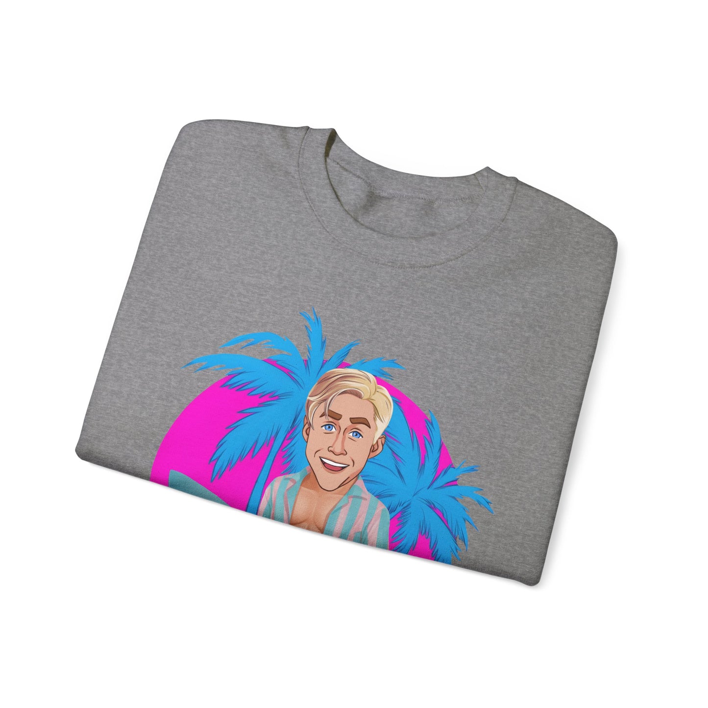 My Job Is Beach Sweatshirt Ken Sweater Barbie Shirt Surfing Jumper Surf Pullover Summer Jumper Vacation Sweater Surfing Gift for Surfer Sweatshirts Barbie Celebrities Ken Movies Ryan Gosling Printify