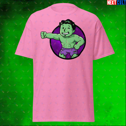 Angry Boy Hulk Vault Boy Fallout Funny Meme Cartoon Mashup Unisex tee Azalea T-shirts Avengers Fallout Hulk Movies Superheroes Vault Boy Next Cult Brand