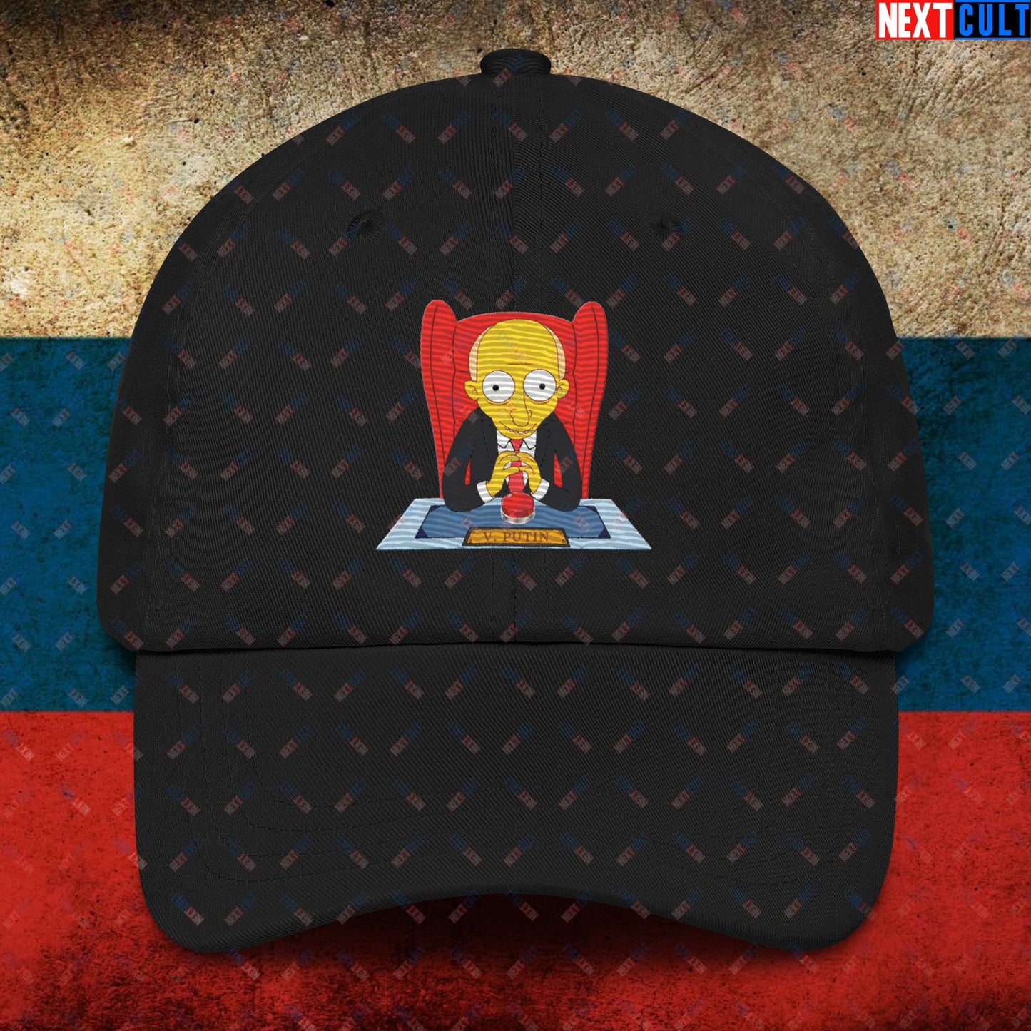 Anti Vladimir Putin Funny Mr. Burns Simpsons Dad hat Black Hats Politics Vladimir Putin Next Cult Brand