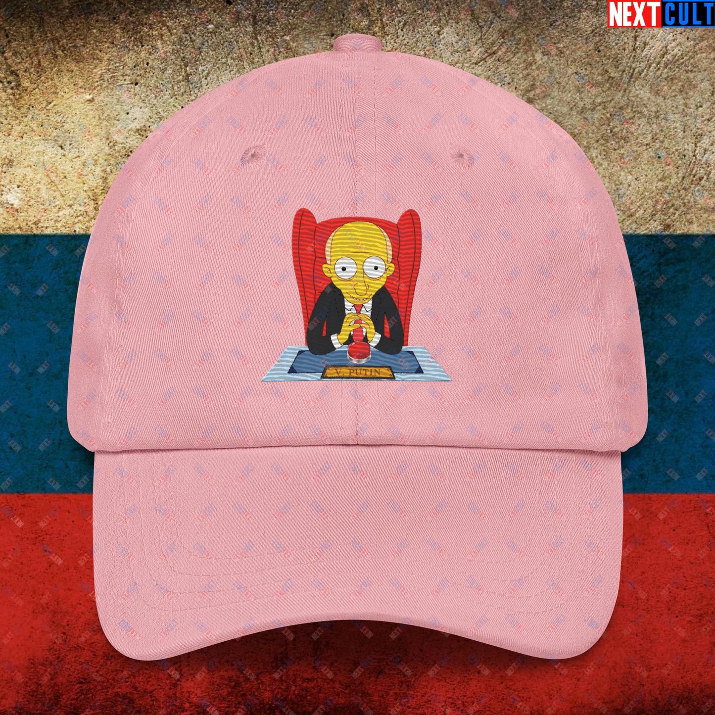 Anti Vladimir Putin Funny Mr. Burns Simpsons Dad hat Pink Hats Politics Vladimir Putin Next Cult Brand