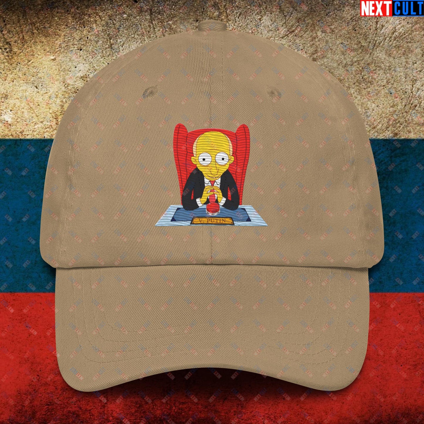 Anti Vladimir Putin Funny Mr. Burns Simpsons Dad hat Khaki Hats Politics Vladimir Putin Next Cult Brand