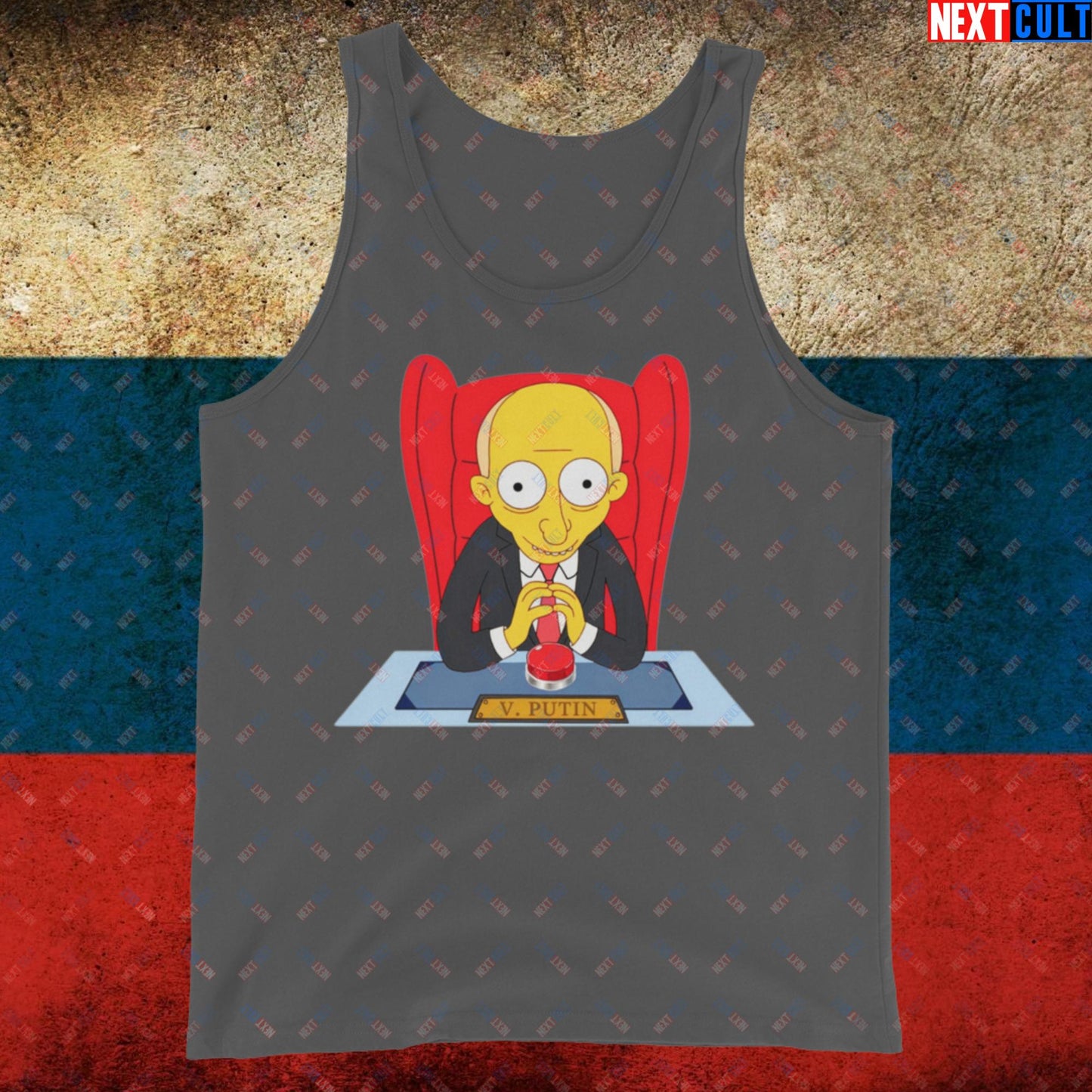 Anti Vladimir Putin Funny Mr. Burns Simpsons Tank Top Asphalt Tank Tops Politics Vladimir Putin Next Cult Brand