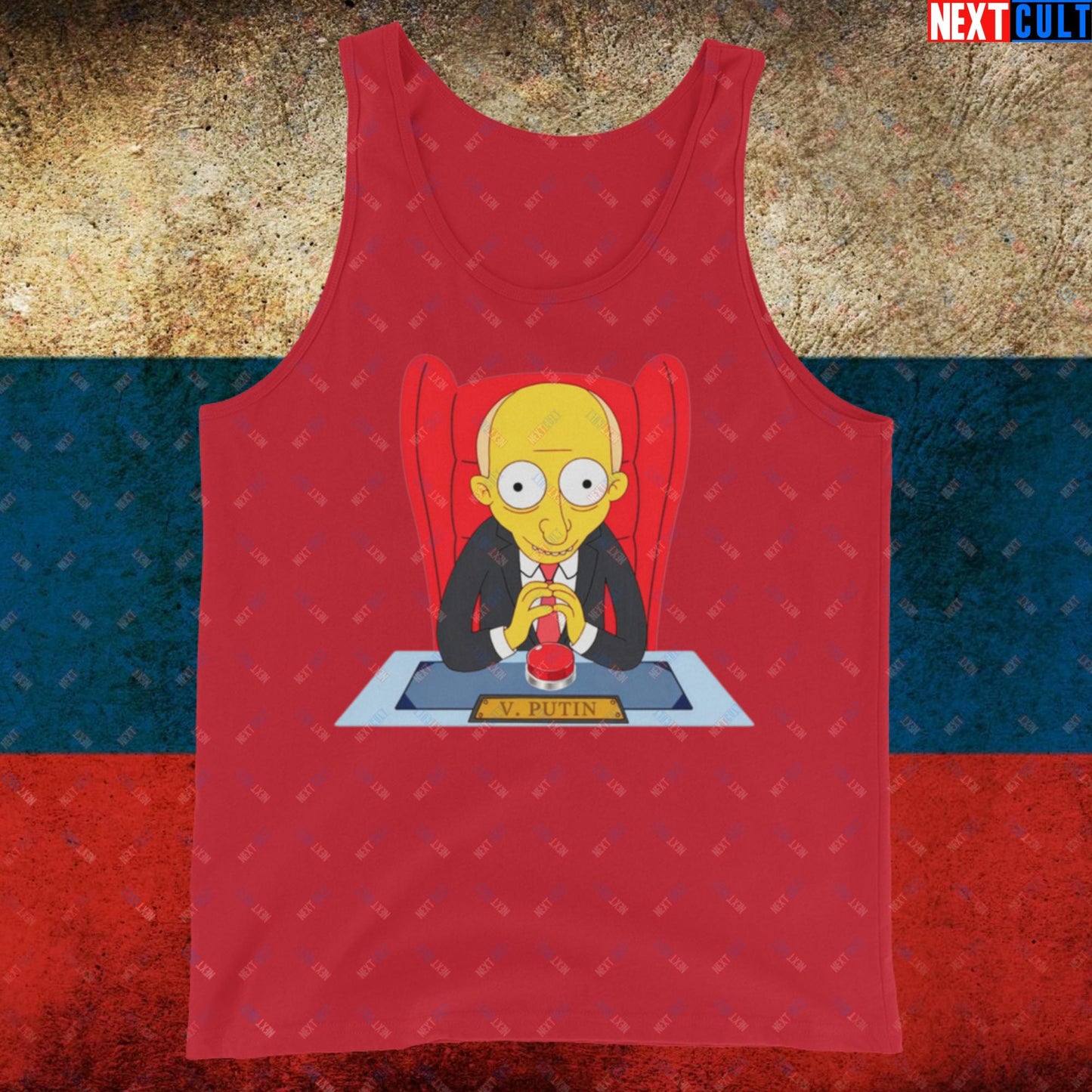 Anti Vladimir Putin Funny Mr. Burns Simpsons Tank Top Red Tank Tops Politics Vladimir Putin Next Cult Brand