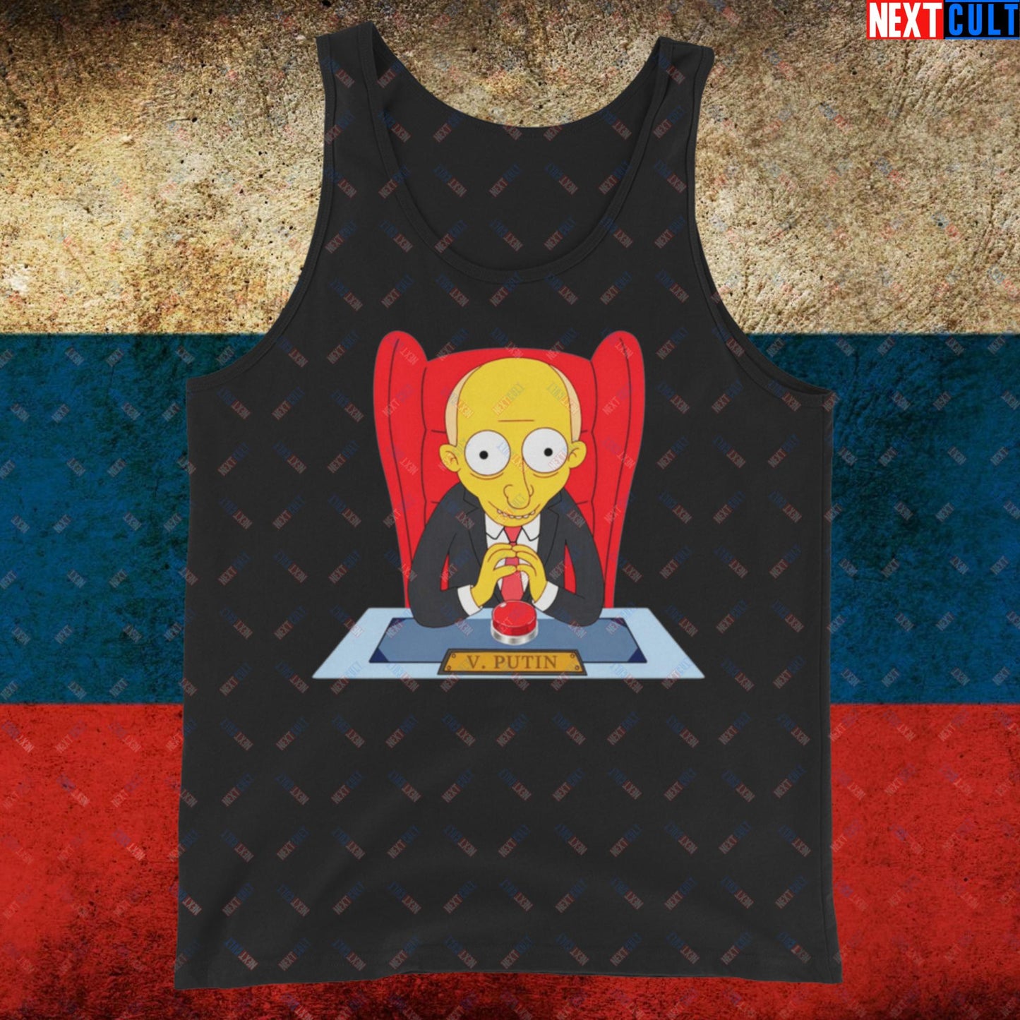 Anti Vladimir Putin Funny Mr. Burns Simpsons Tank Top Black Tank Tops Politics Vladimir Putin Next Cult Brand