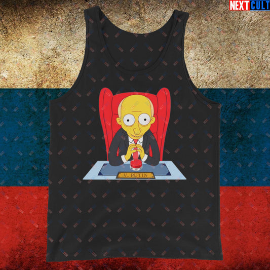Anti Vladimir Putin Funny Mr. Burns Simpsons Tank Top Black Tank Tops Politics Vladimir Putin Next Cult Brand