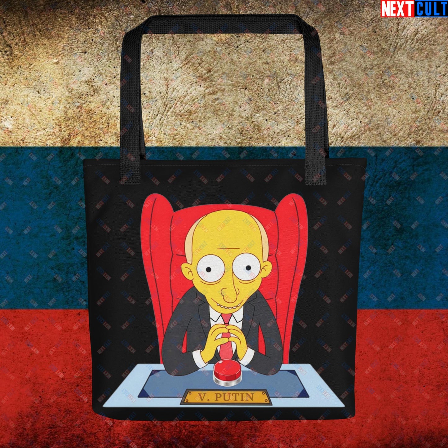 Anti Vladimir Putin Funny Mr. Burns Simpsons Tote bag Default Title Bags Politics Vladimir Putin Next Cult Brand