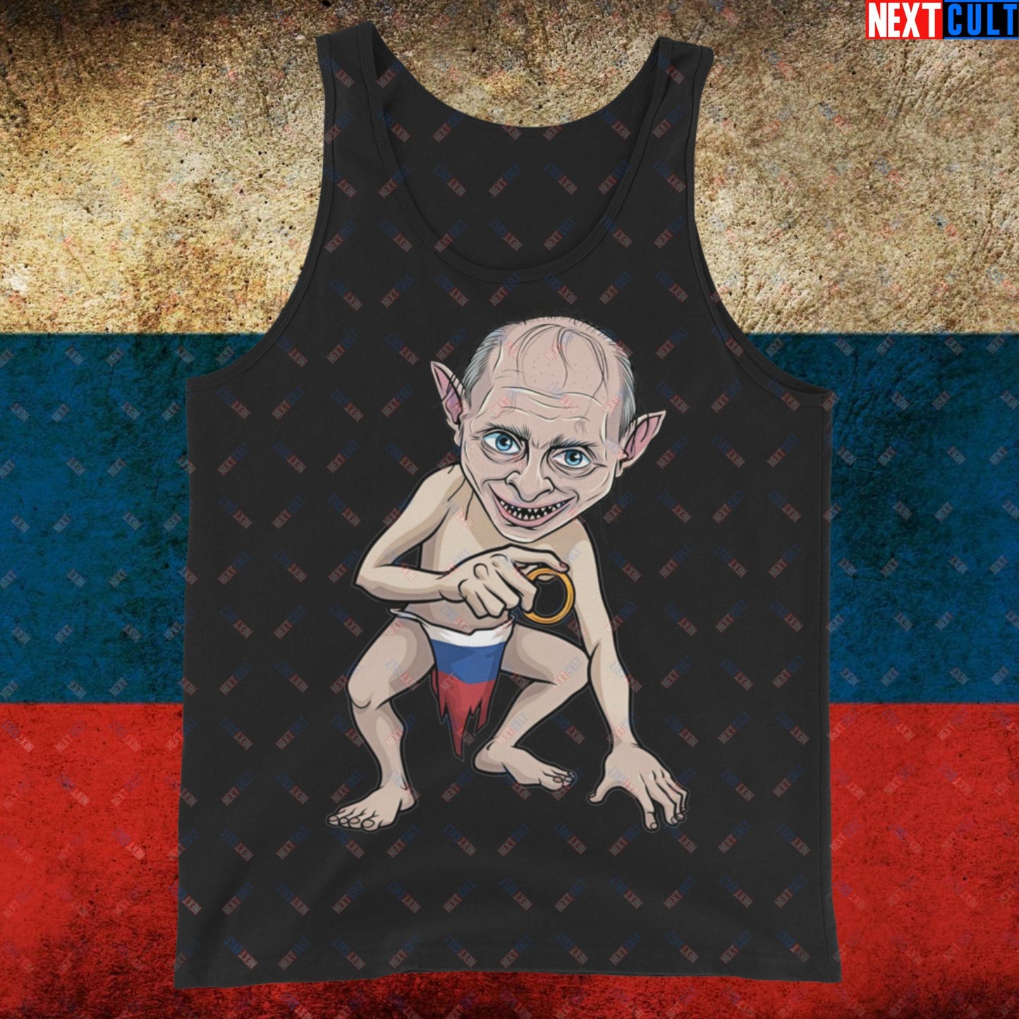 Anti Vladimir Putin Gollum Funny Tank Top Black Tank Tops Politics Vladimir Putin Next Cult Brand