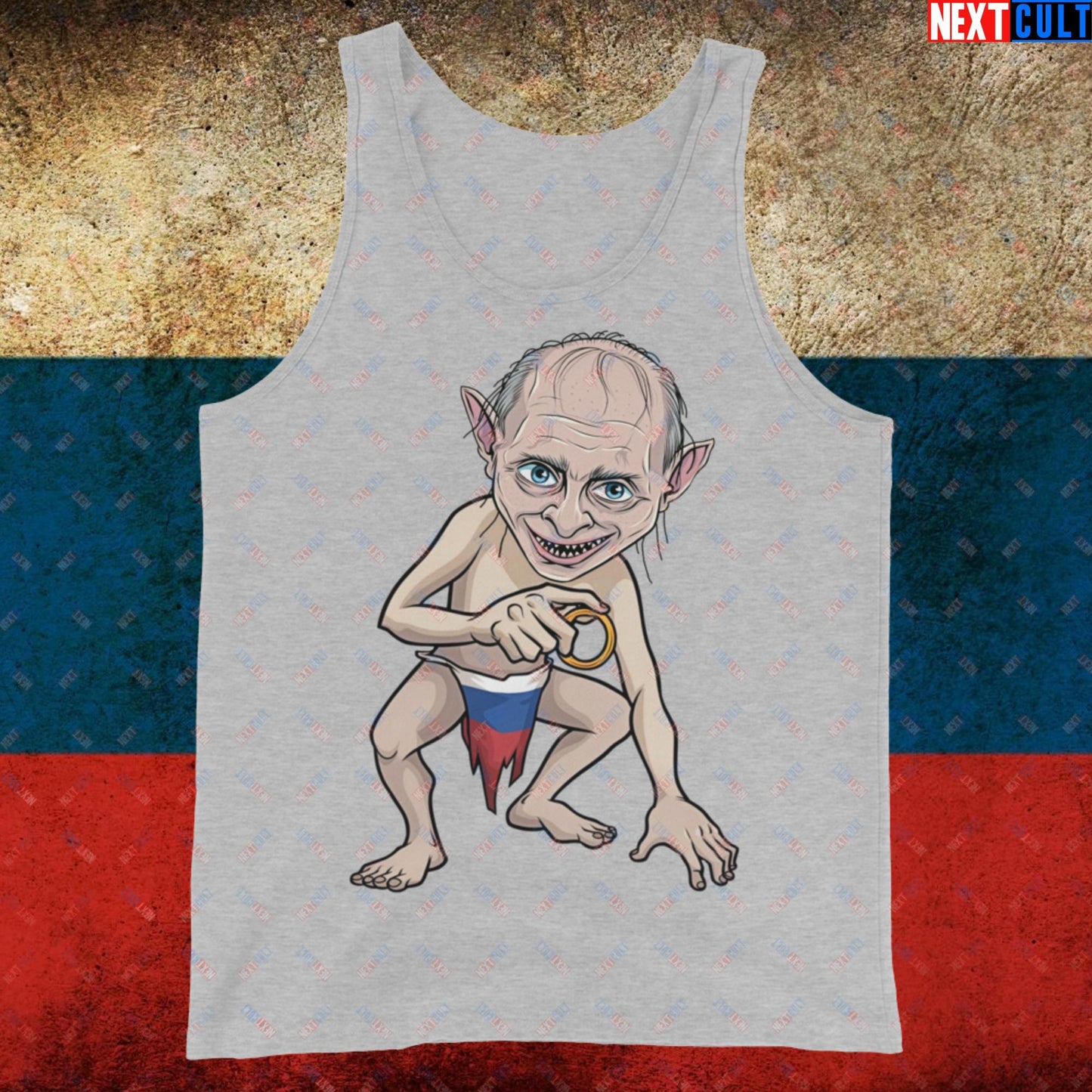 Anti Vladimir Putin Gollum Funny Tank Top Athletic Heather Tank Tops Politics Vladimir Putin Next Cult Brand