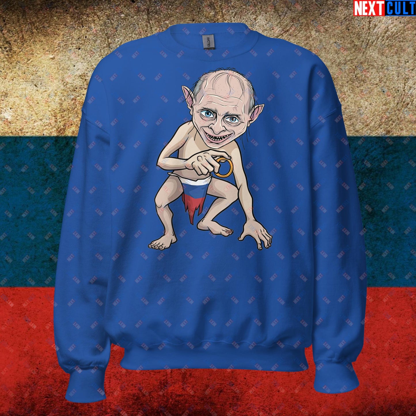 Anti Vladimir Putin Gollum Funny Unisex Sweatshirt Royal Sweatshirts Politics Vladimir Putin Next Cult Brand