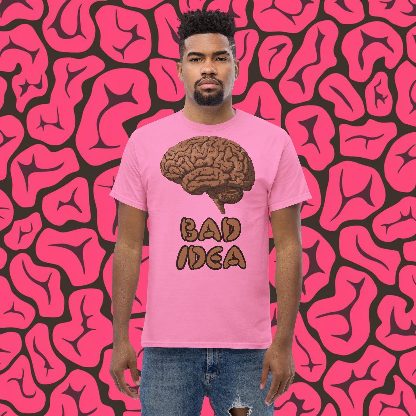 Bad Idea Shit Idea Brown Brains tee Azalea T-shirts Brains Feelings Life Next Cult Brand