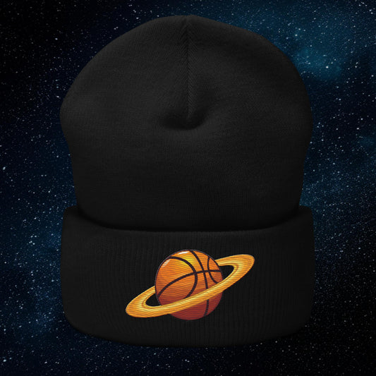 Basketball Planet Ball is Life Cuffed Beanie Black Hats Basketball NBA Next Cult Brand