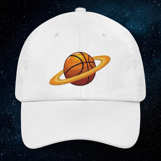 Basketball Planet Ball is Life Dad hat White Hats Next Cult Brand
