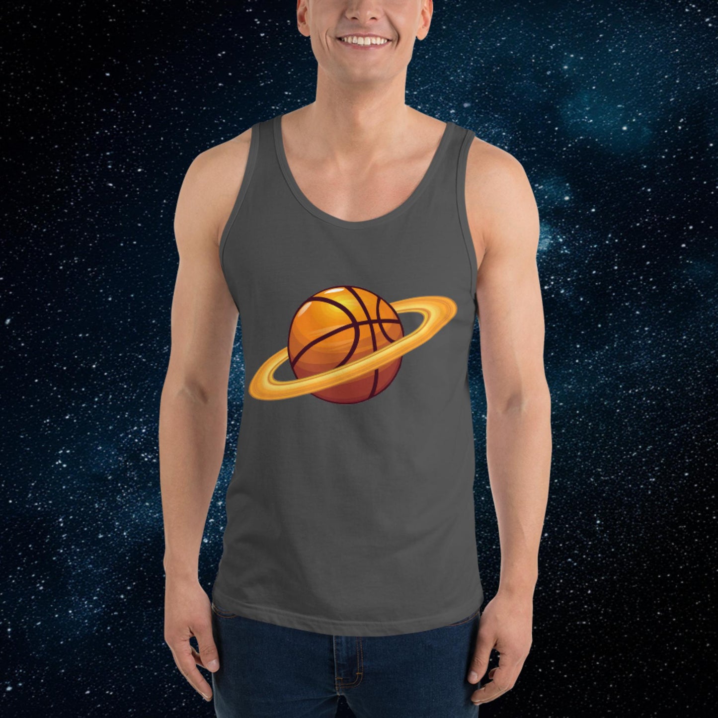 Basketball Planet Ball is Life Tank Top Asphalt Tank Tops Basketball NBA Next Cult Brand