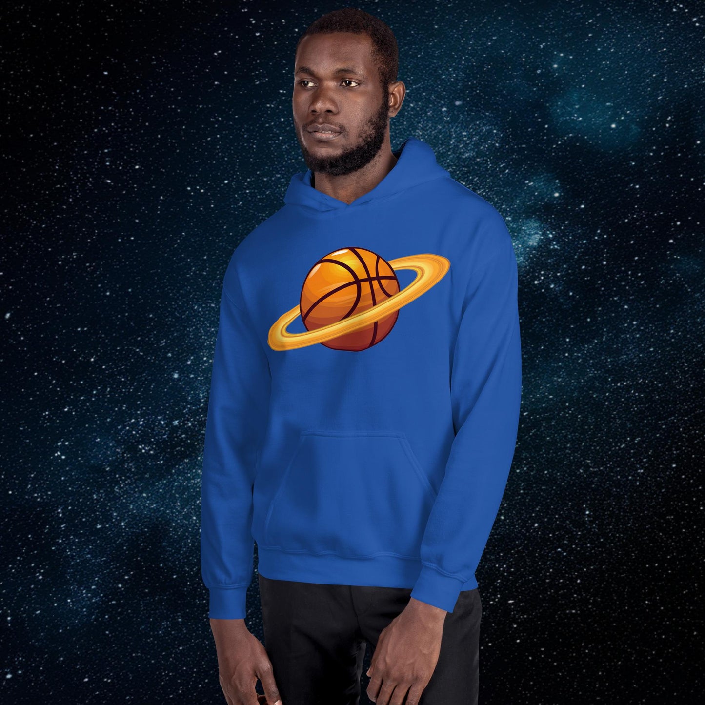 Basketball Planet Ball is Life Unisex Hoodie Royal Hoodies Basketball NBA Next Cult Brand