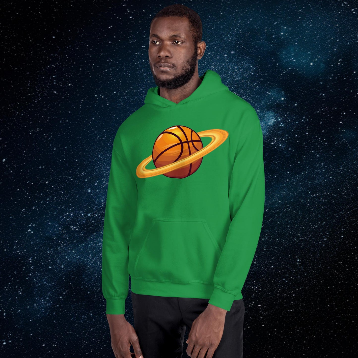 Basketball Planet Ball is Life Unisex Hoodie Irish Green Hoodies Basketball NBA Next Cult Brand