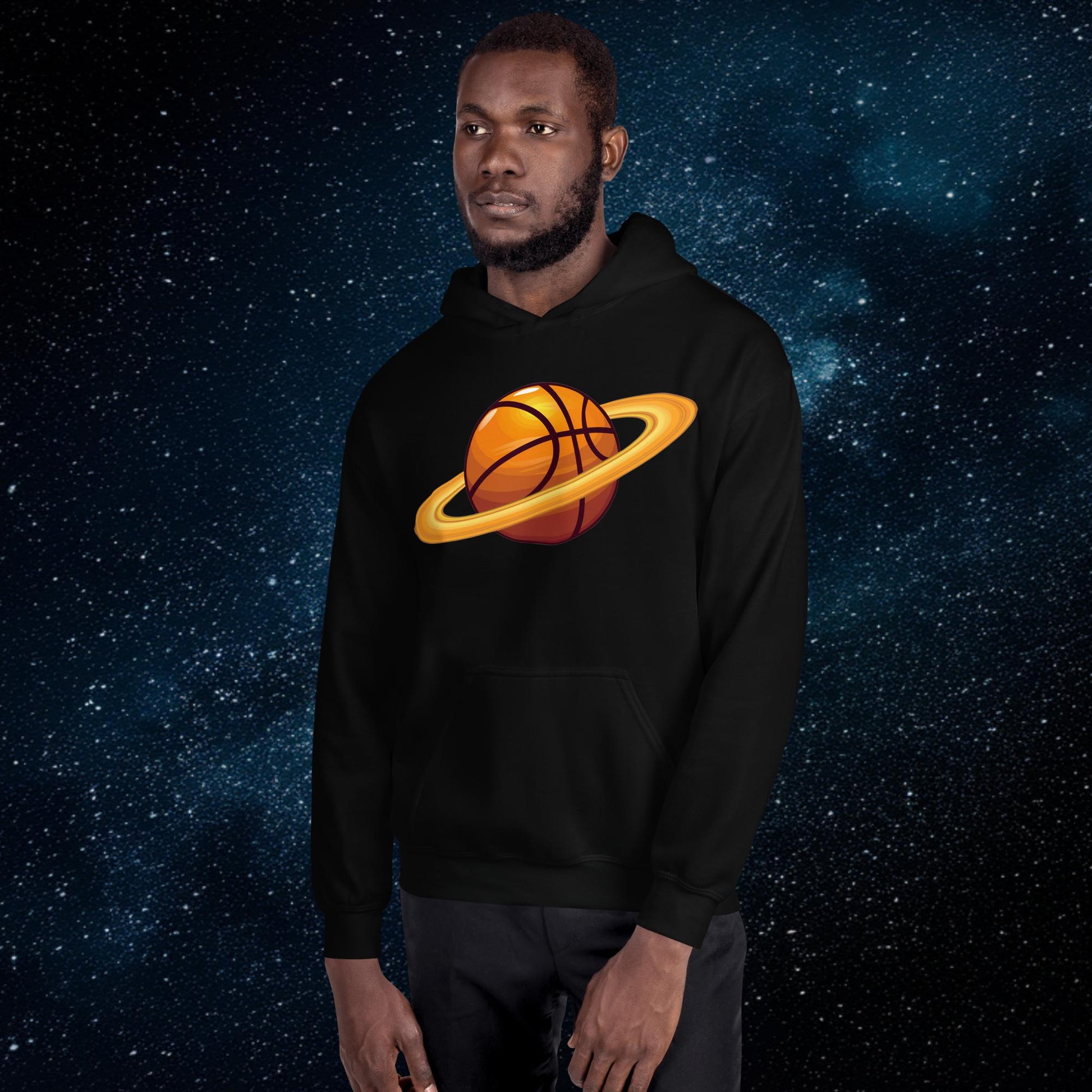 Basketball Planet Ball is Life Unisex Hoodie Black Hoodies Basketball NBA Next Cult Brand