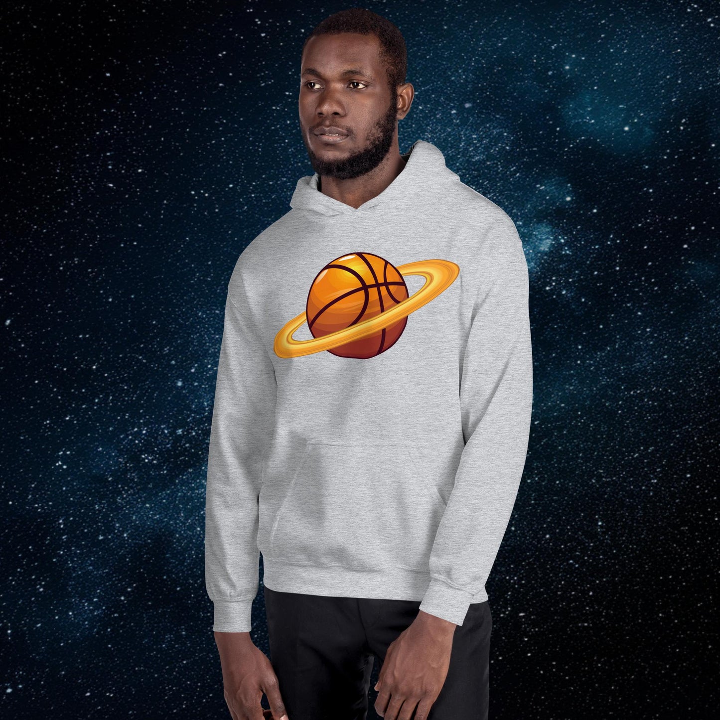 Basketball Planet Ball is Life Unisex Hoodie Sport Grey Hoodies Basketball NBA Next Cult Brand