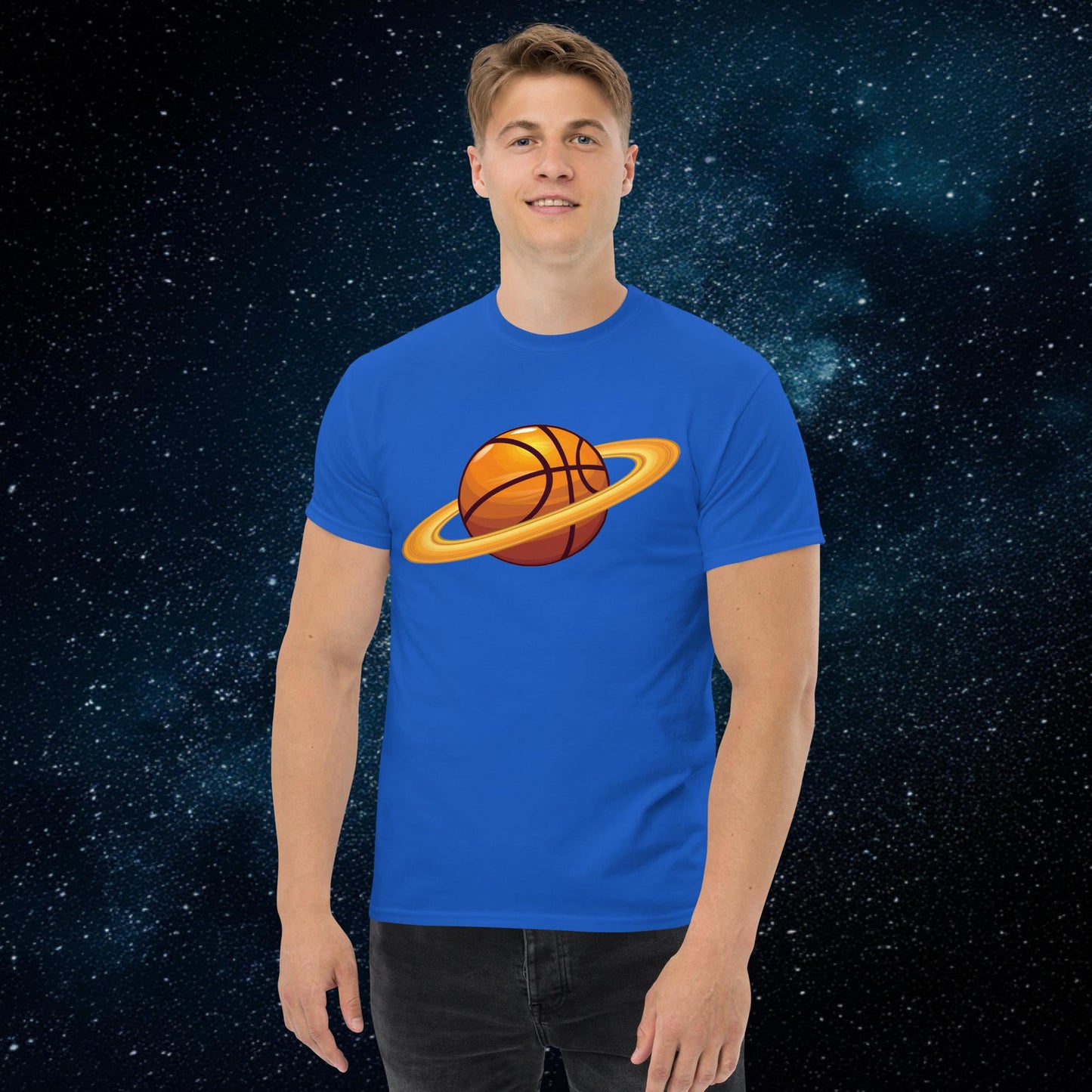 Basketball Planet Ball is Life Unisex tee Royal T-shirts Basketball NBA Next Cult Brand