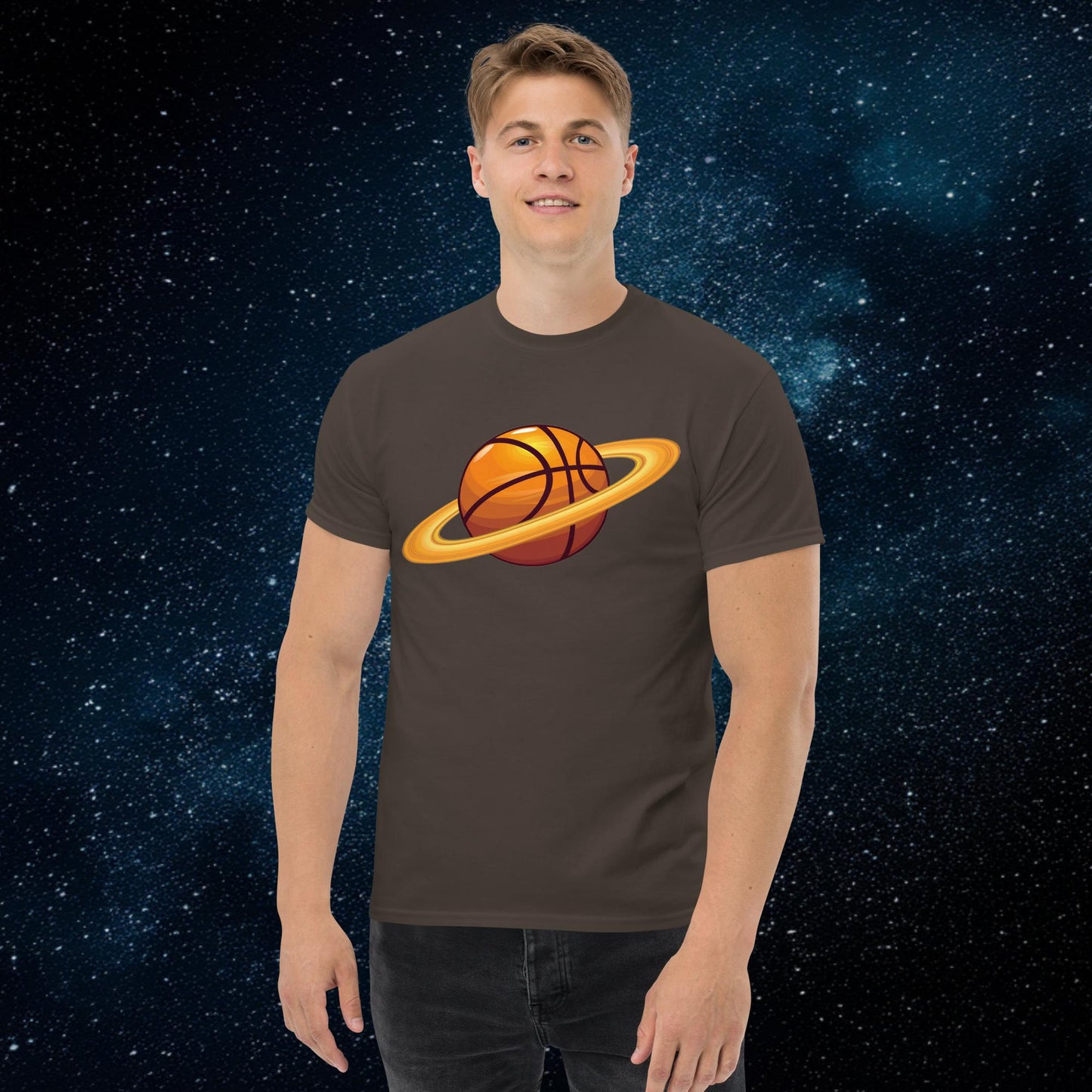 Basketball Planet Ball is Life Unisex tee Dark Chocolate T-shirts Basketball NBA Next Cult Brand
