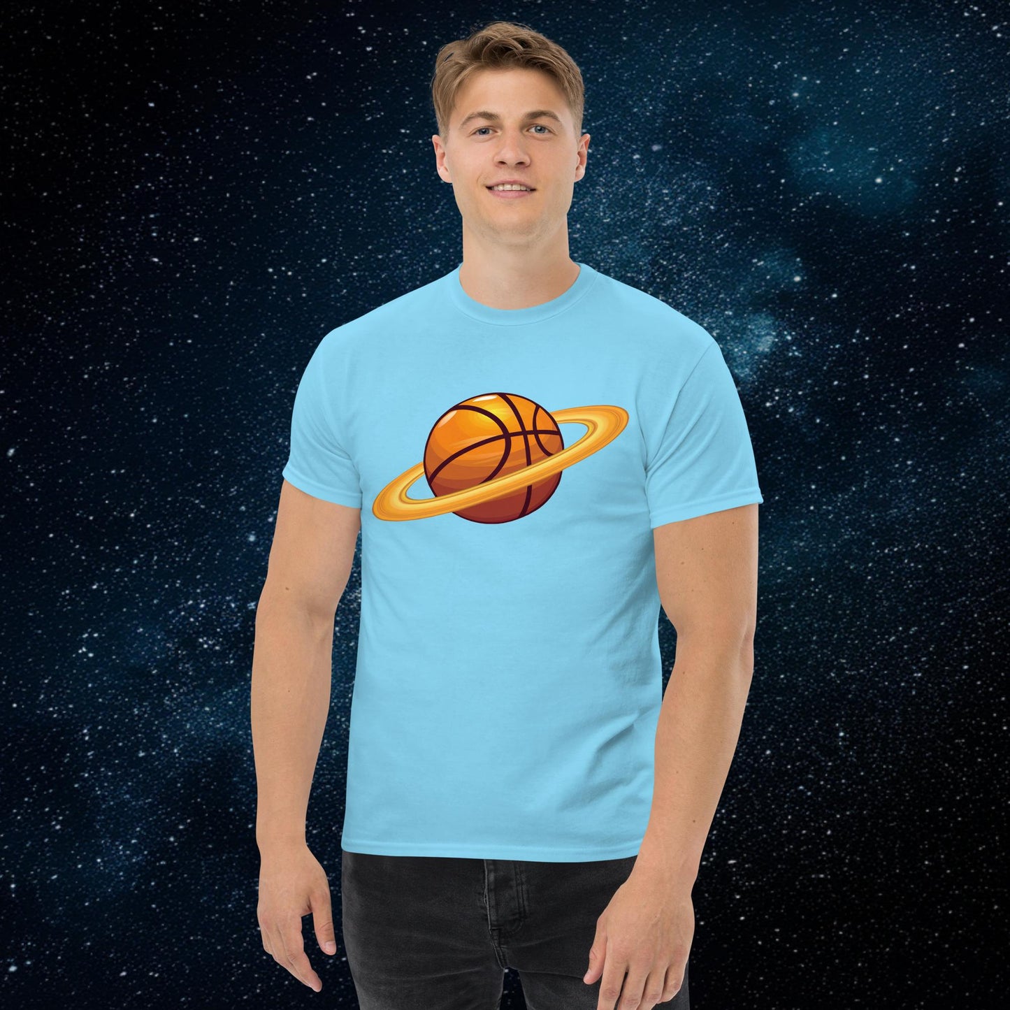 Basketball Planet Ball is Life Unisex tee Sky T-shirts Basketball NBA Next Cult Brand