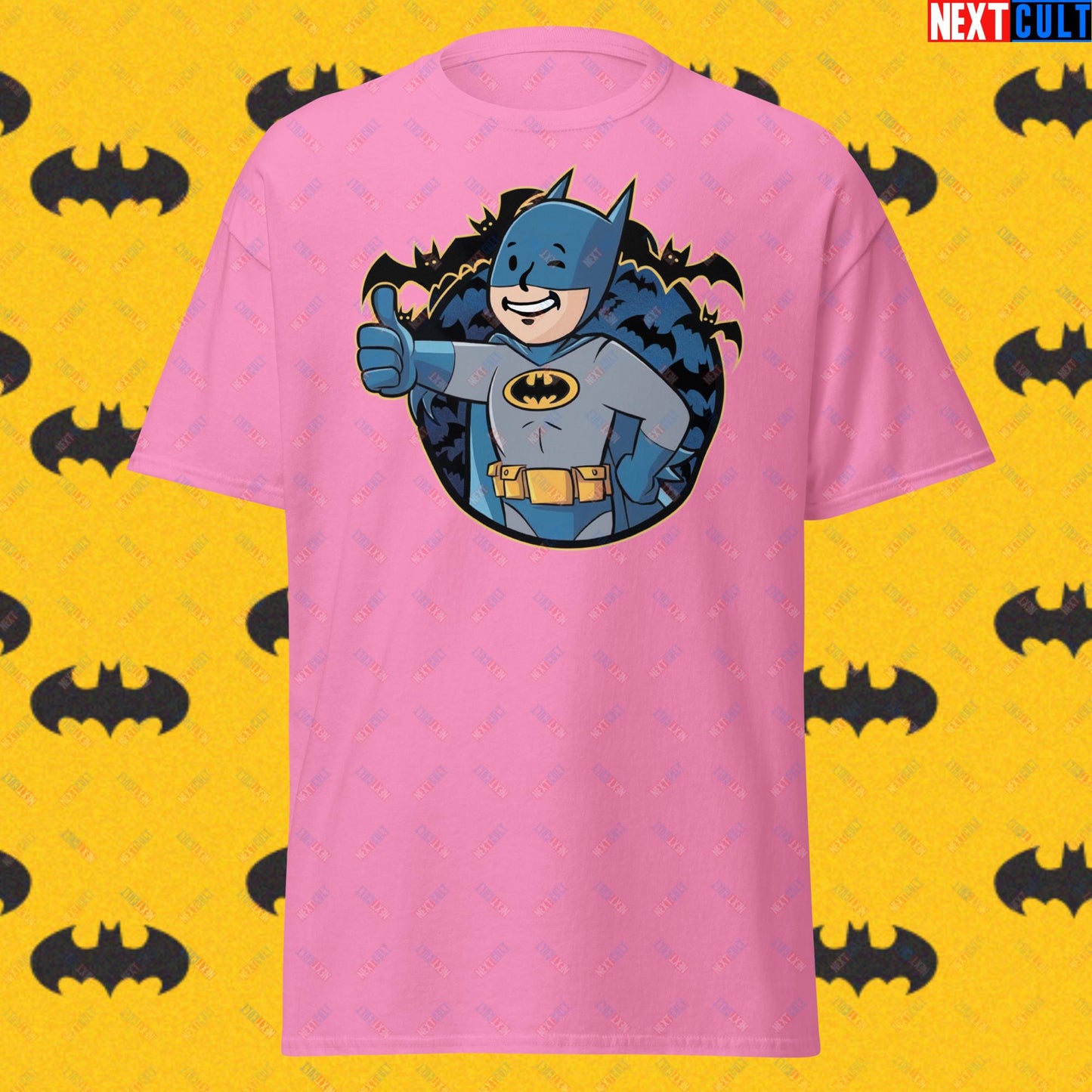 Bat Boy Batman Vault Boy Fallout Funny Cartoon Mashup Unisex tee Azalea T-shirts Batman Christian Bale Fallout Justice League Movies Superheroes Vault Boy Next Cult Brand
