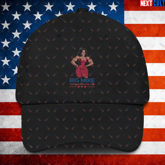 Big Mike Michelle Obama is a Man Funny Conspiracy Theory Dad hat Black Hats Conspiracy Theories Democrats Obama Politics Next Cult Brand