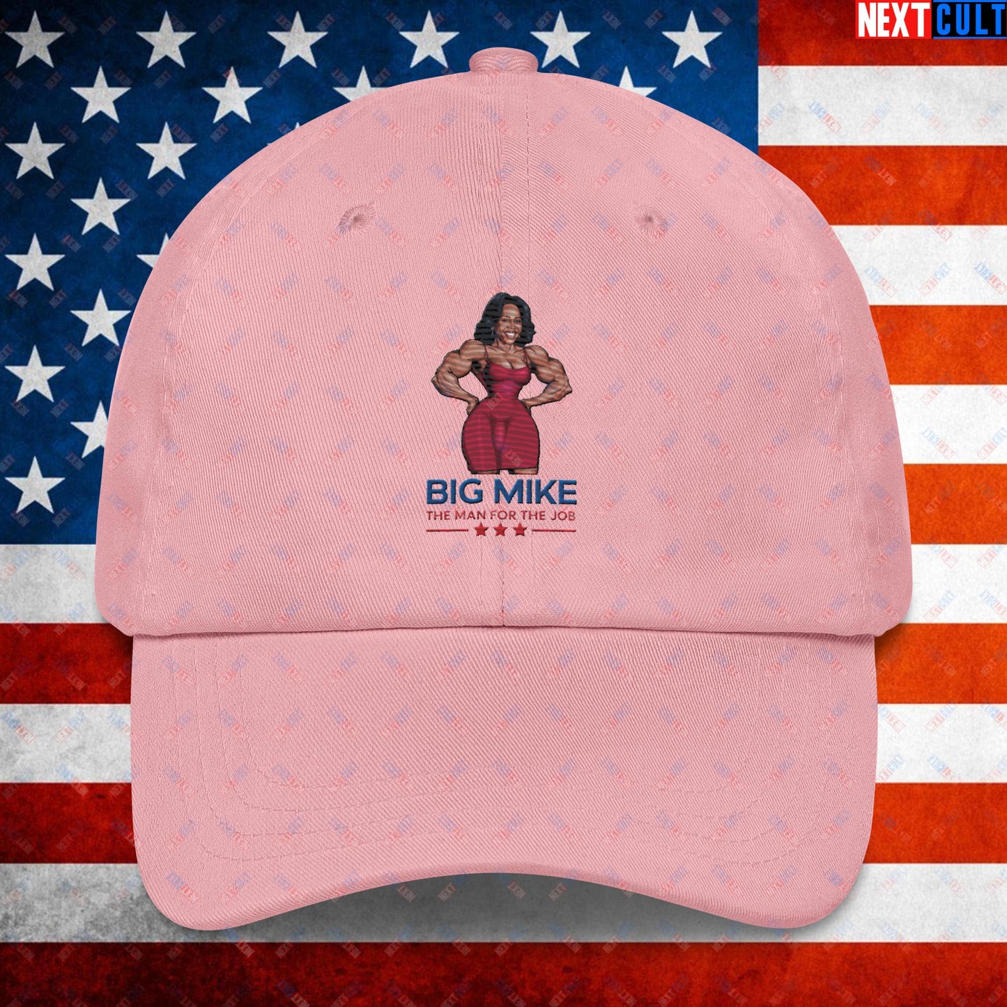 Big Mike Michelle Obama is a Man Funny Conspiracy Theory Dad hat Pink Hats Conspiracy Theories Democrats Obama Politics Next Cult Brand