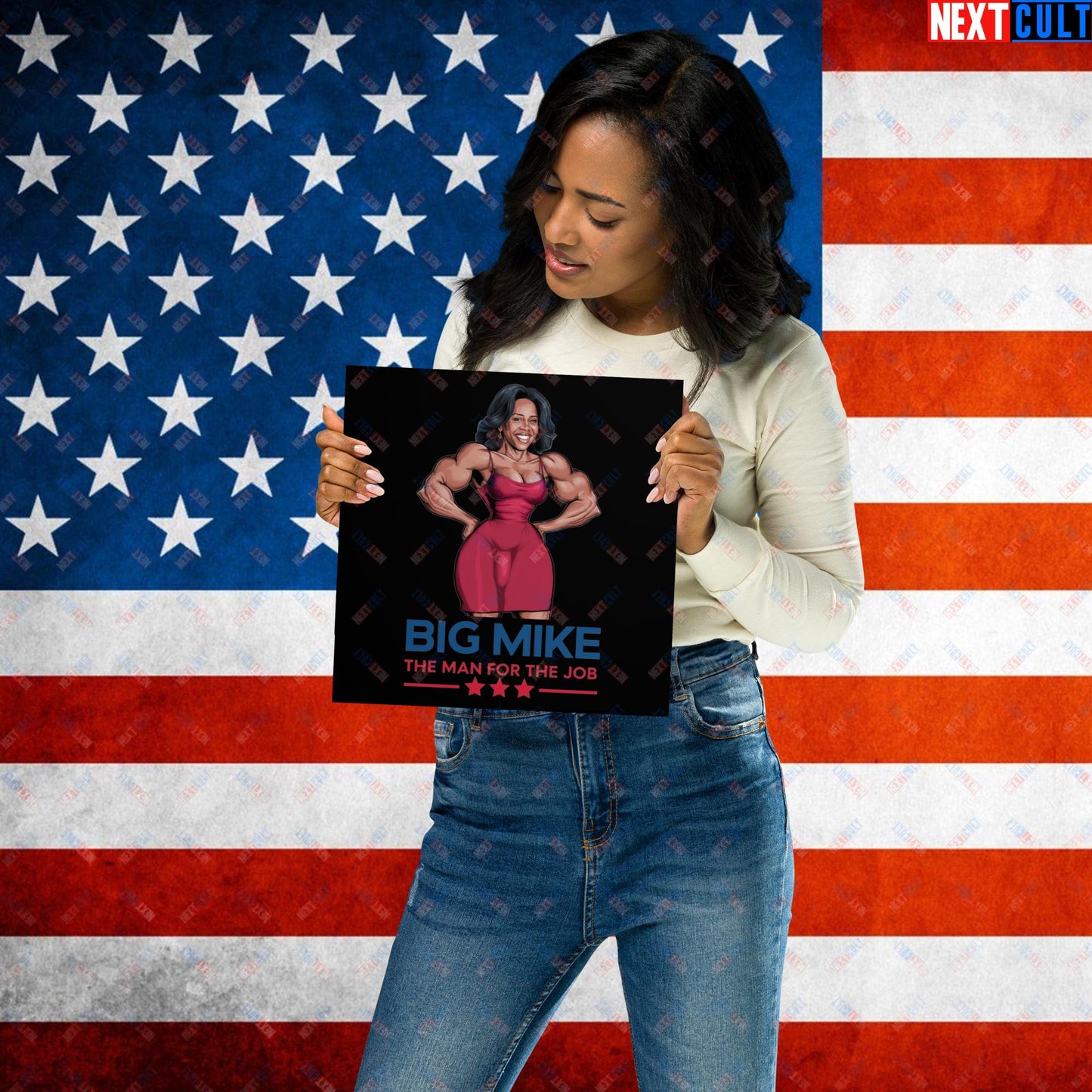 Big Mike Michelle Obama is a Man Funny Conspiracy Theory Poster 10″×10″ Posters Conspiracy Theories Democrats Obama Politics Next Cult Brand