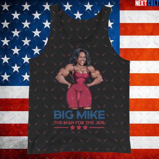 Big Mike Michelle Obama is a Man Funny Conspiracy Theory Tank Top Black Tank Tops Conspiracy Theories Democrats Obama Politics Next Cult Brand