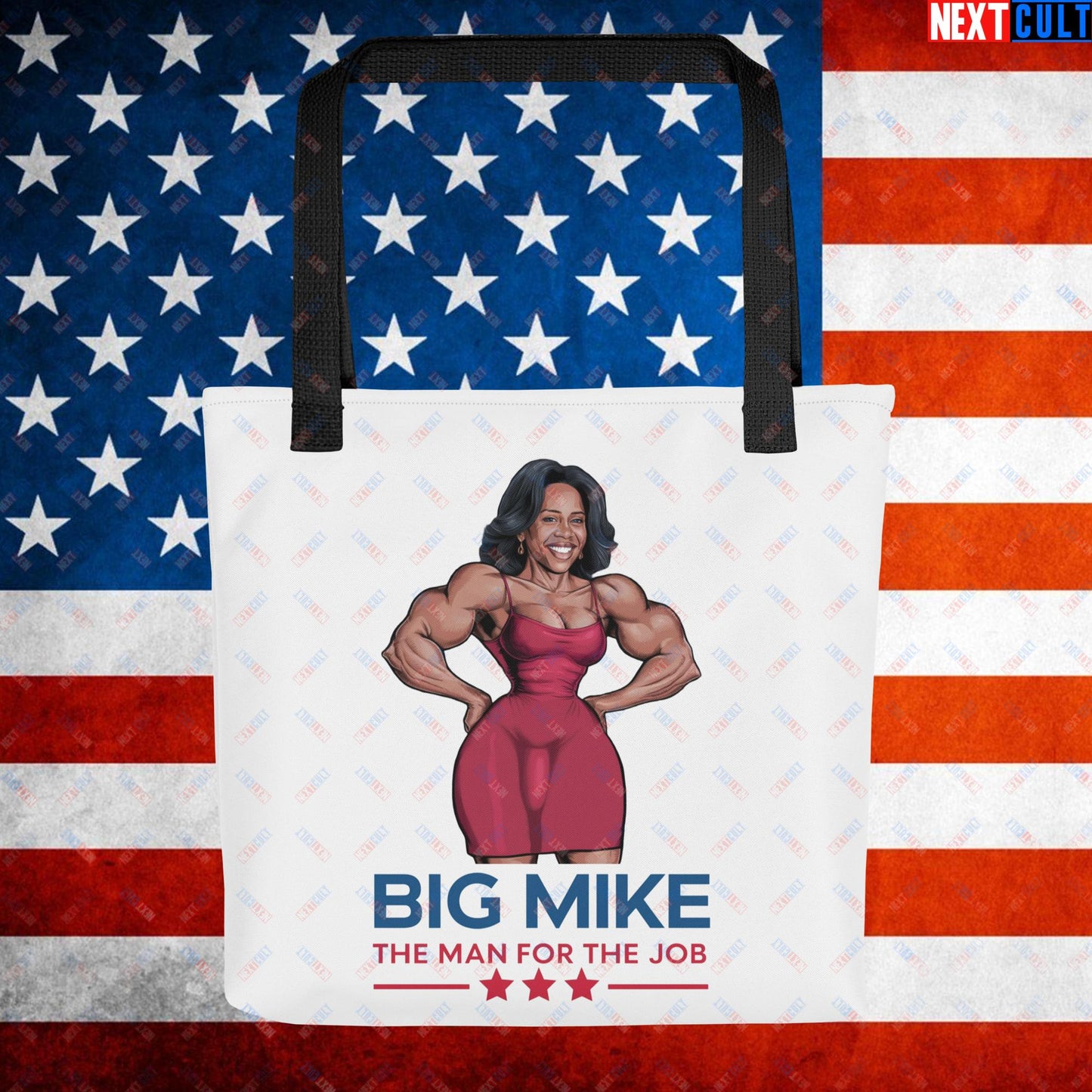 Big Mike Michelle Obama is a Man Funny Conspiracy Theory Tote bag Default Title Bags Conspiracy Theories Democrats Obama Politics Next Cult Brand