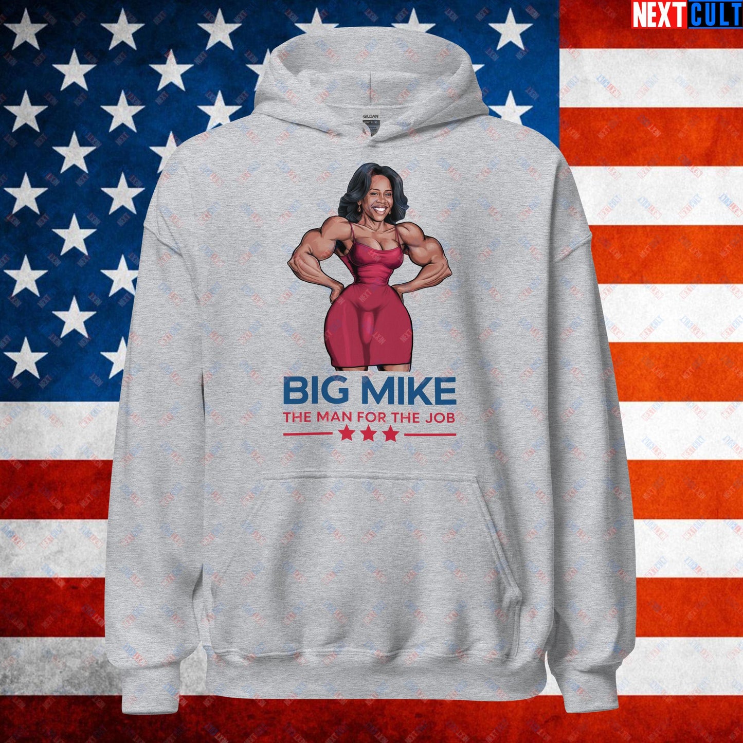 Big Mike Michelle Obama is a Man Funny Conspiracy Theory Unisex Hoodie Sport Grey Hoodies Conspiracy Theories Democrats Obama Politics Next Cult Brand