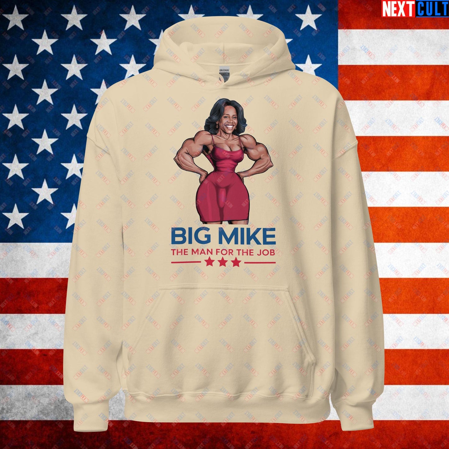 Big Mike Michelle Obama is a Man Funny Conspiracy Theory Unisex Hoodie Sand Hoodies Conspiracy Theories Democrats Obama Politics Next Cult Brand