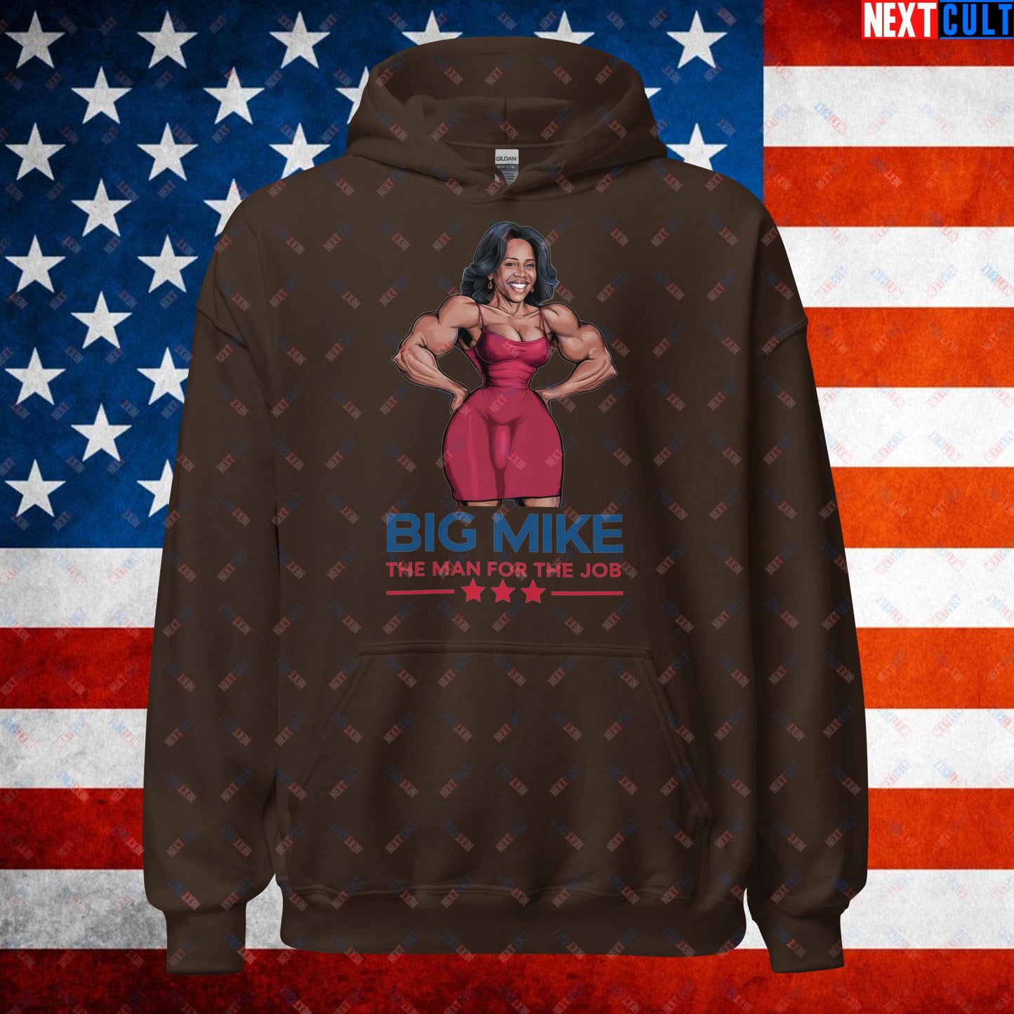 Big Mike Michelle Obama is a Man Funny Conspiracy Theory Unisex Hoodie Dark Chocolate Hoodies Conspiracy Theories Democrats Obama Politics Next Cult Brand