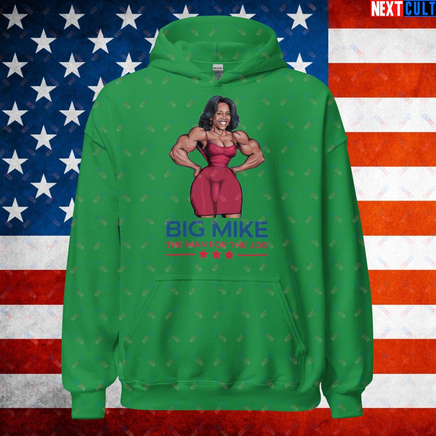 Big Mike Michelle Obama is a Man Funny Conspiracy Theory Unisex Hoodie Irish Green Hoodies Conspiracy Theories Democrats Obama Politics Next Cult Brand