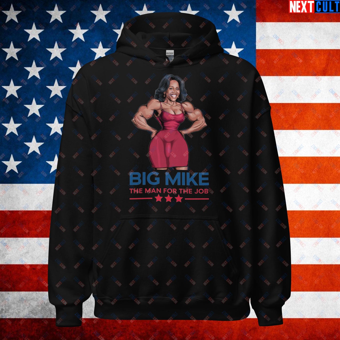 Big Mike Michelle Obama is a Man Funny Conspiracy Theory Unisex Hoodie Black Hoodies Conspiracy Theories Democrats Obama Politics Next Cult Brand