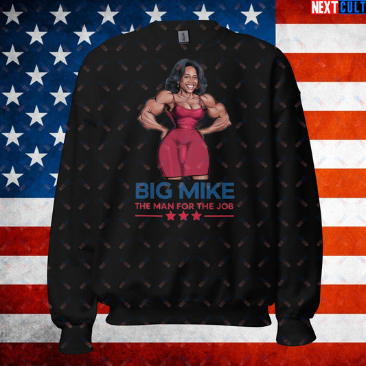 Big Mike Michelle Obama is a Man Funny Conspiracy Theory Unisex Sweatshirt Black Sweatshirts Conspiracy Theories Democrats Obama Politics Next Cult Brand