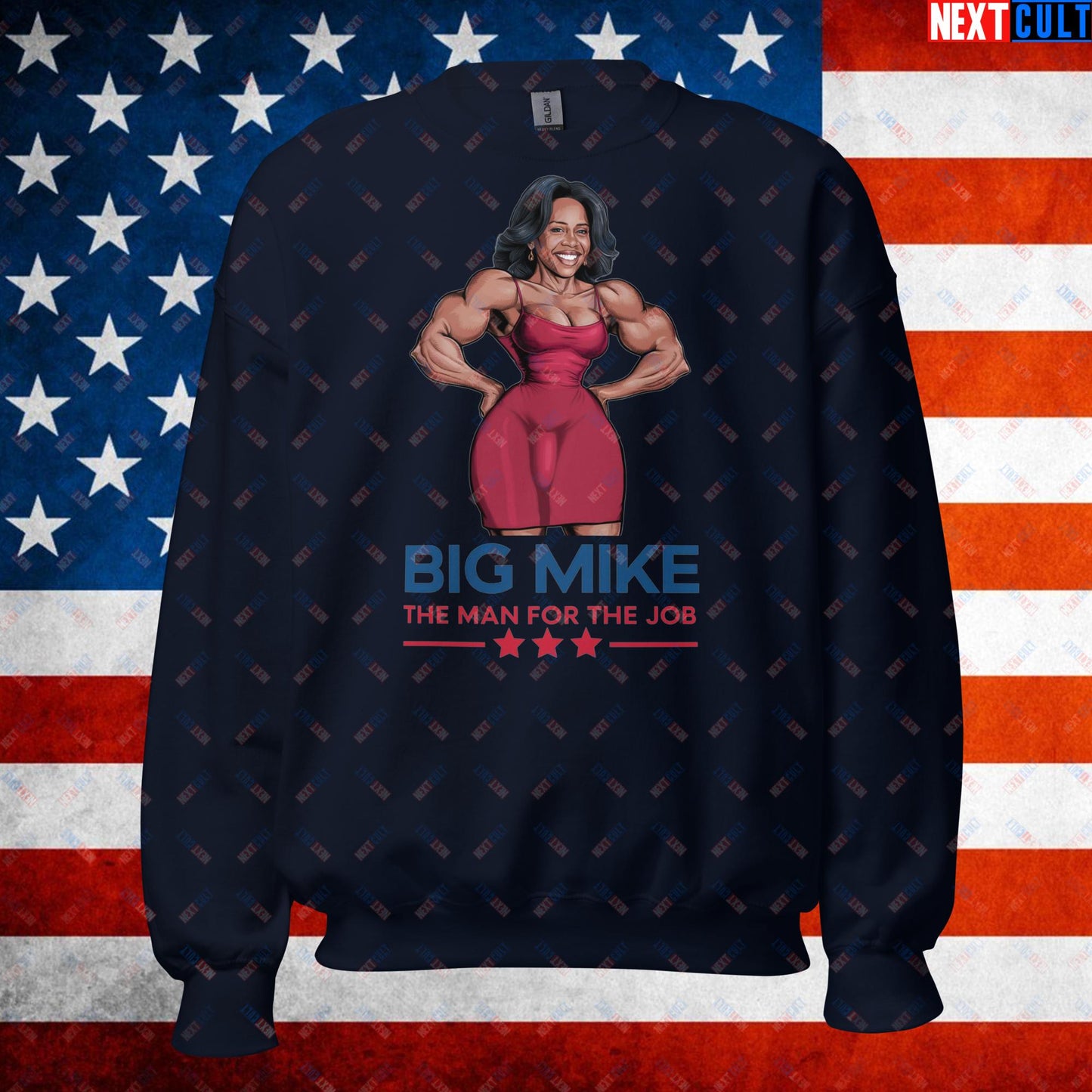 Big Mike Michelle Obama is a Man Funny Conspiracy Theory Unisex Sweatshirt Navy Sweatshirts Conspiracy Theories Democrats Obama Politics Next Cult Brand